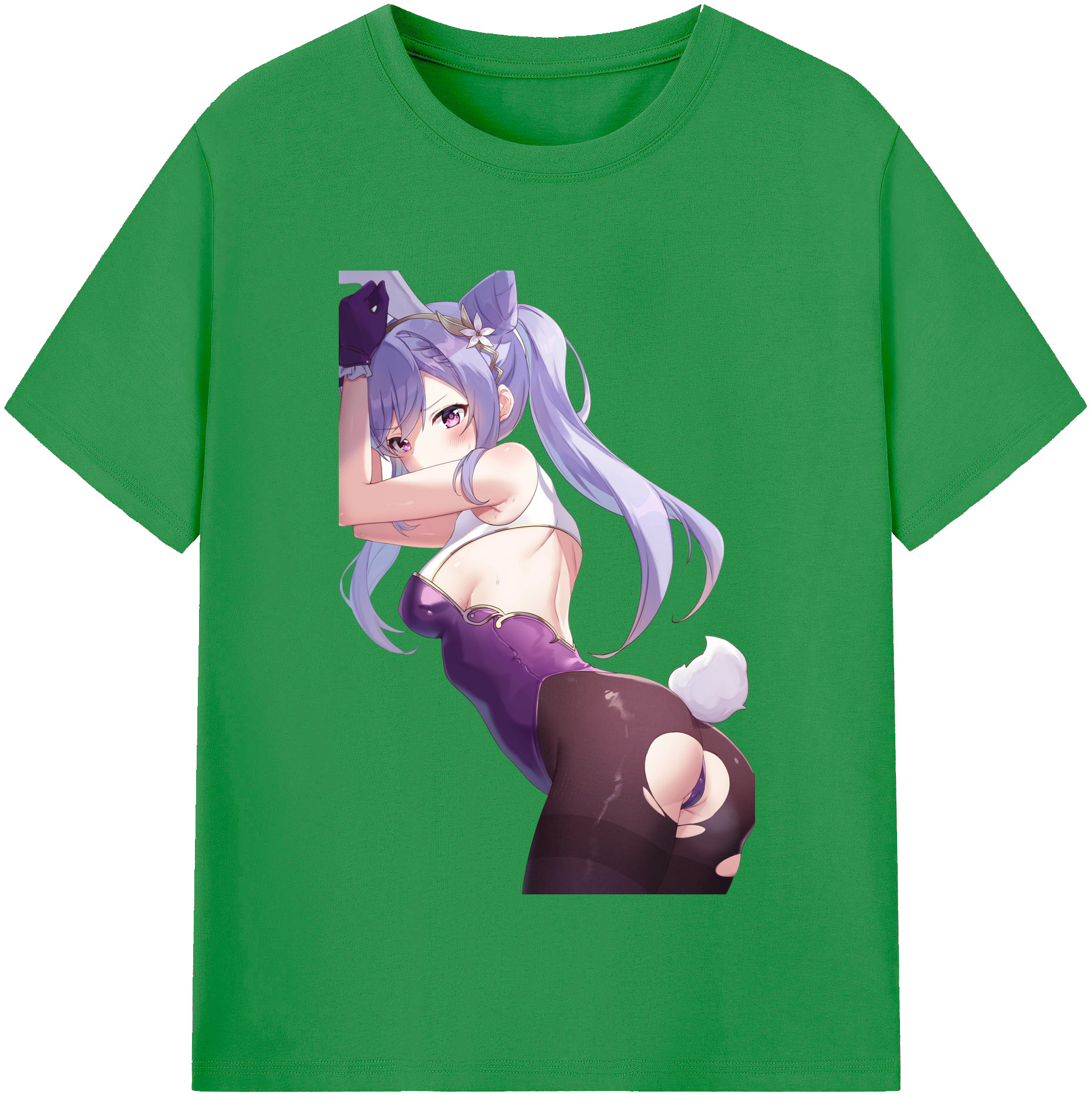 げんし神 刻晴 こくせい genshin Kokusei レディースカジュアルプリントTシャツ（綿100％）