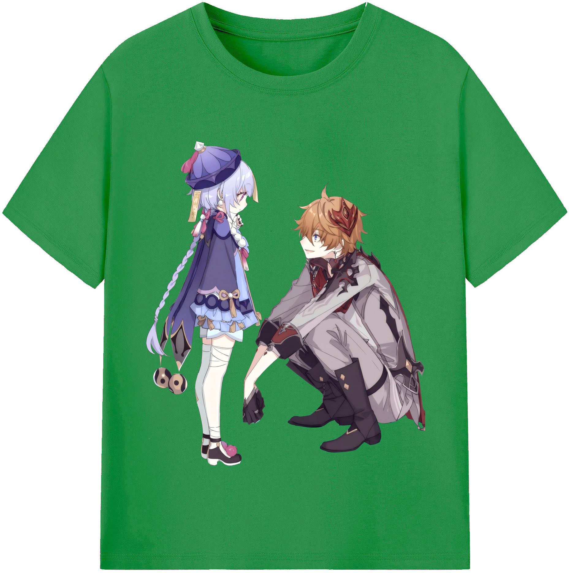 げんし神 七七 なな  genshin Nana レディースカジュアルプリントTシャツ（綿100％）