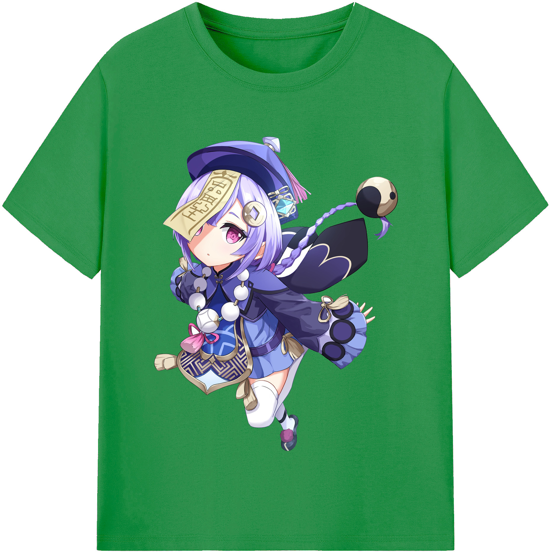 げんし神 七七 なな  genshin Nana レディースカジュアルプリントTシャツ（綿100％）