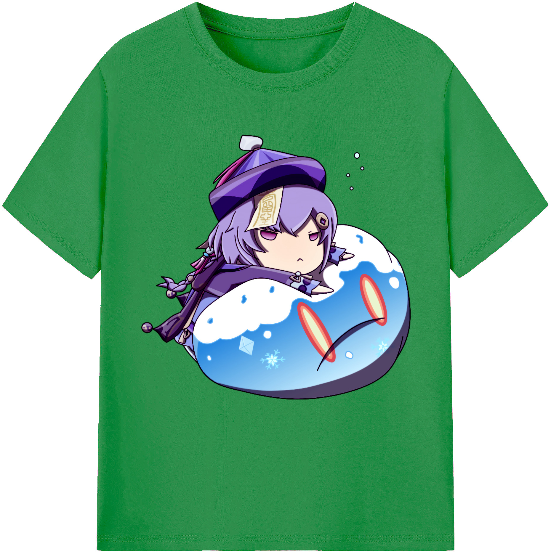 げんし神 七七 なな  genshin Nana レディースカジュアルプリントTシャツ（綿100％）
