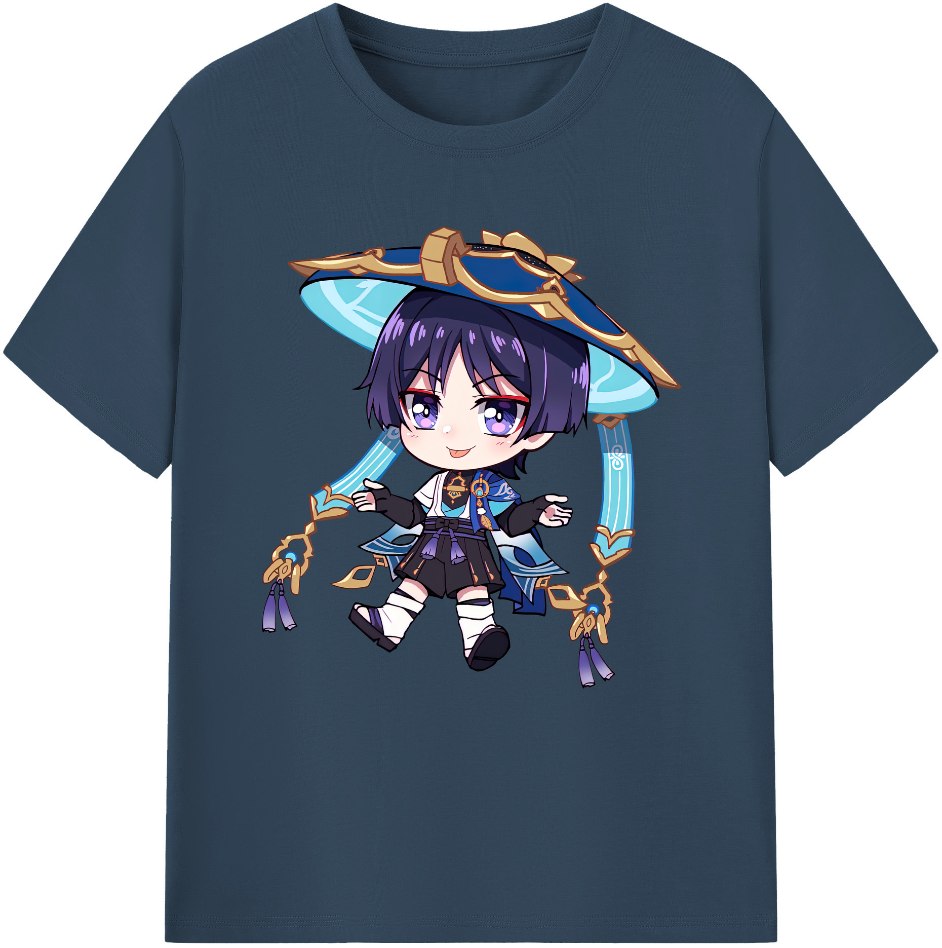 げんし神 さんペい genshin Sanpei レディースカジュアルプリントTシャツ（綿100％）