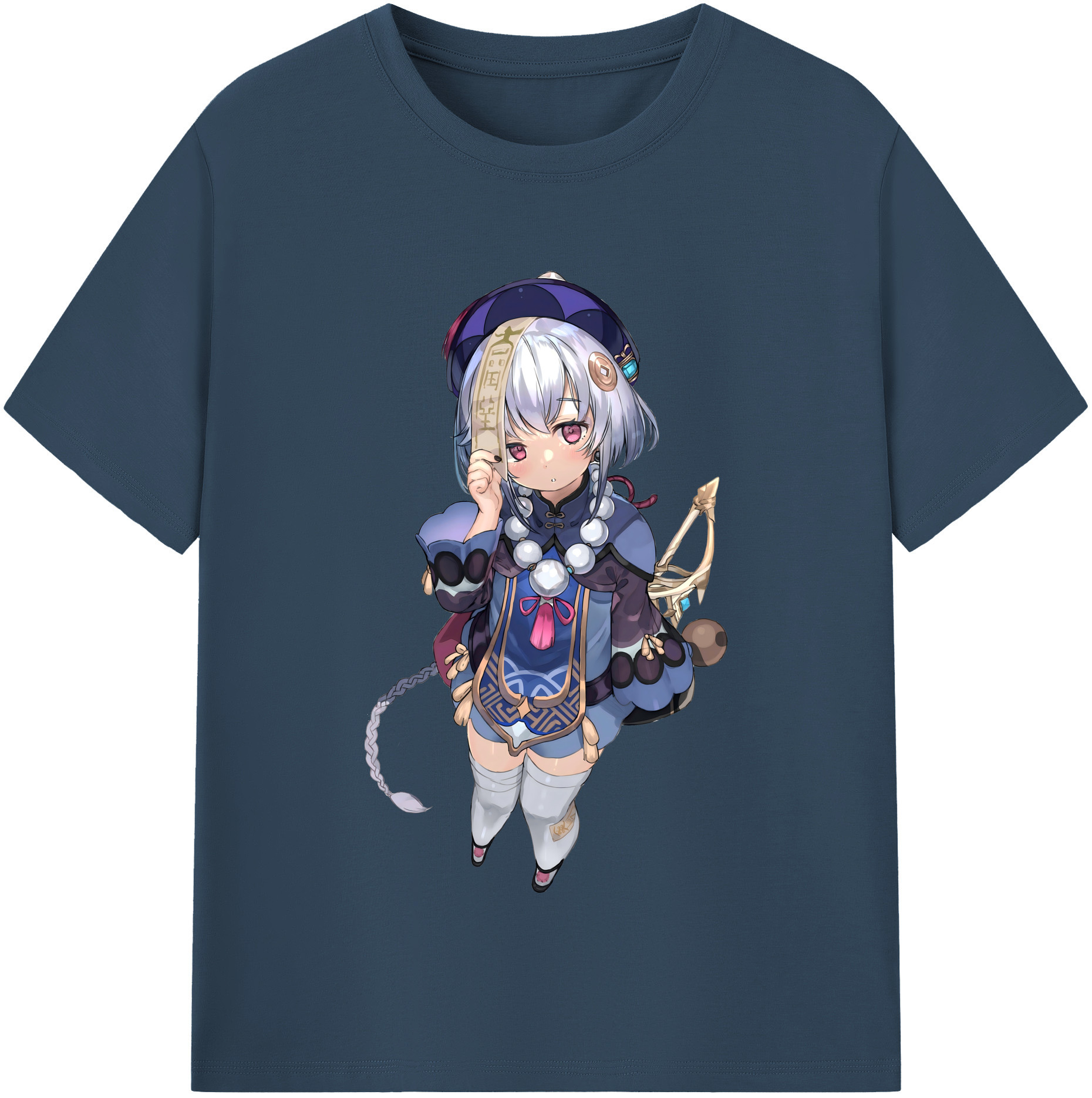 げんし神 七七 なな  genshin Nana レディースカジュアルプリントTシャツ（綿100％）