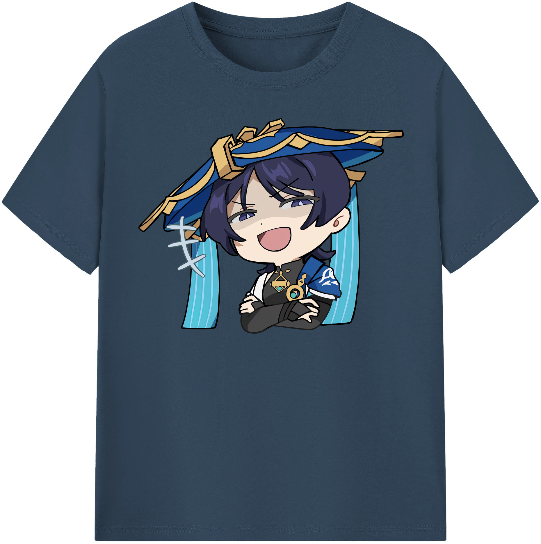 げんし神 さんペい genshin Sanpei レディースカジュアルプリントTシャツ（綿100％）