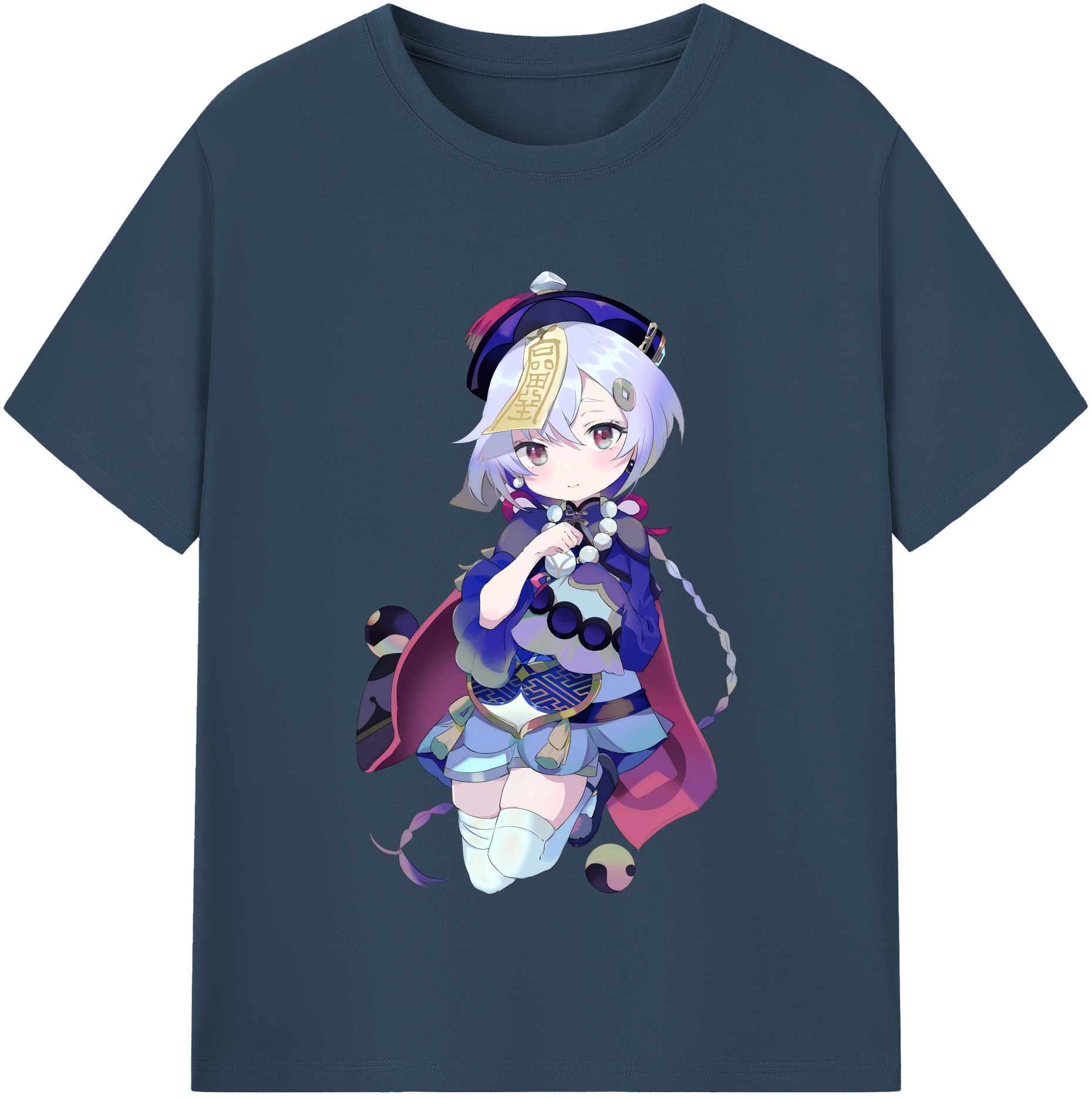 げんし神 七七 なな  genshin Nana レディースカジュアルプリントTシャツ（綿100％）
