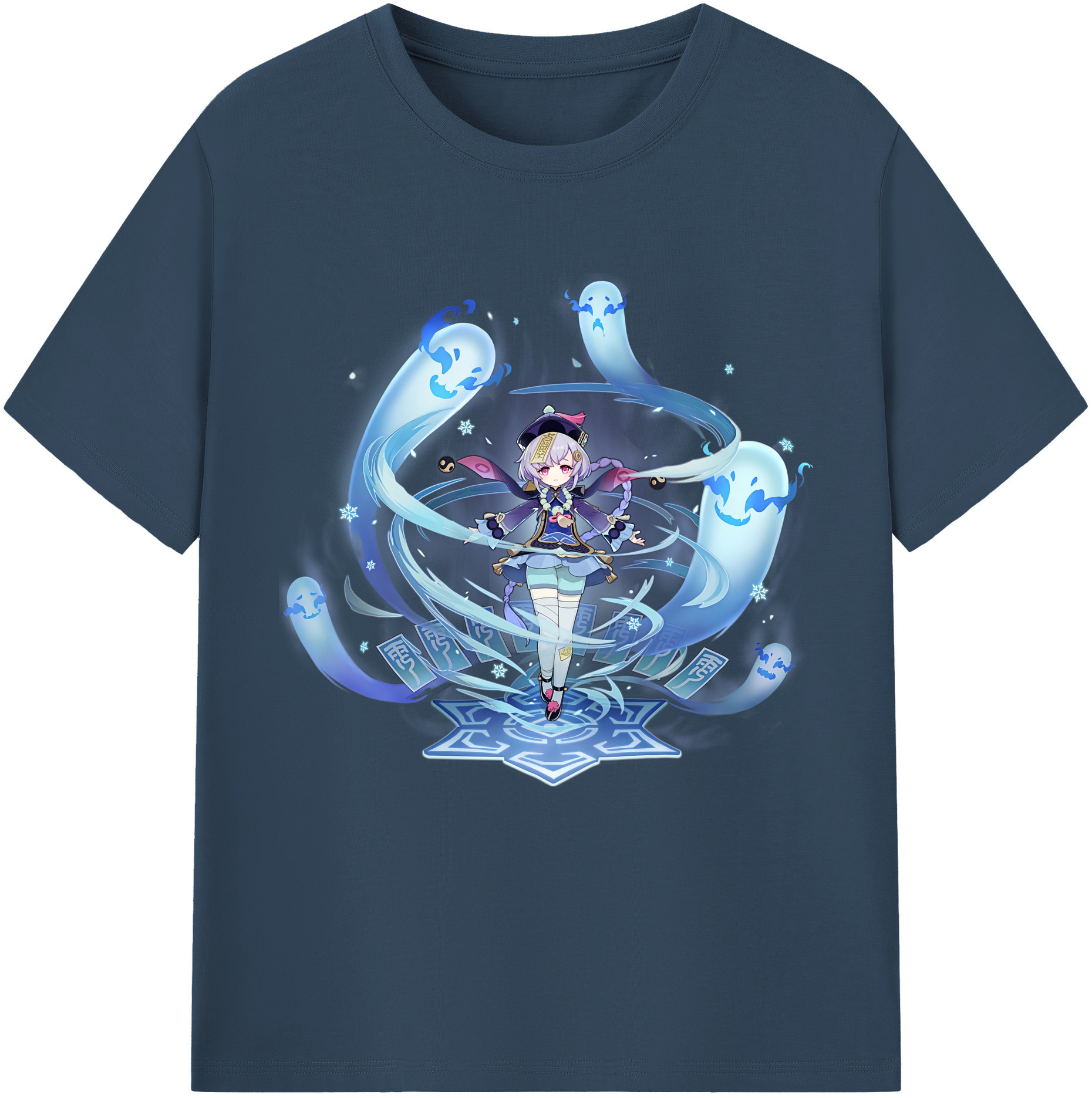 げんし神 七七 なな  genshin Nana レディースカジュアルプリントTシャツ（綿100％）