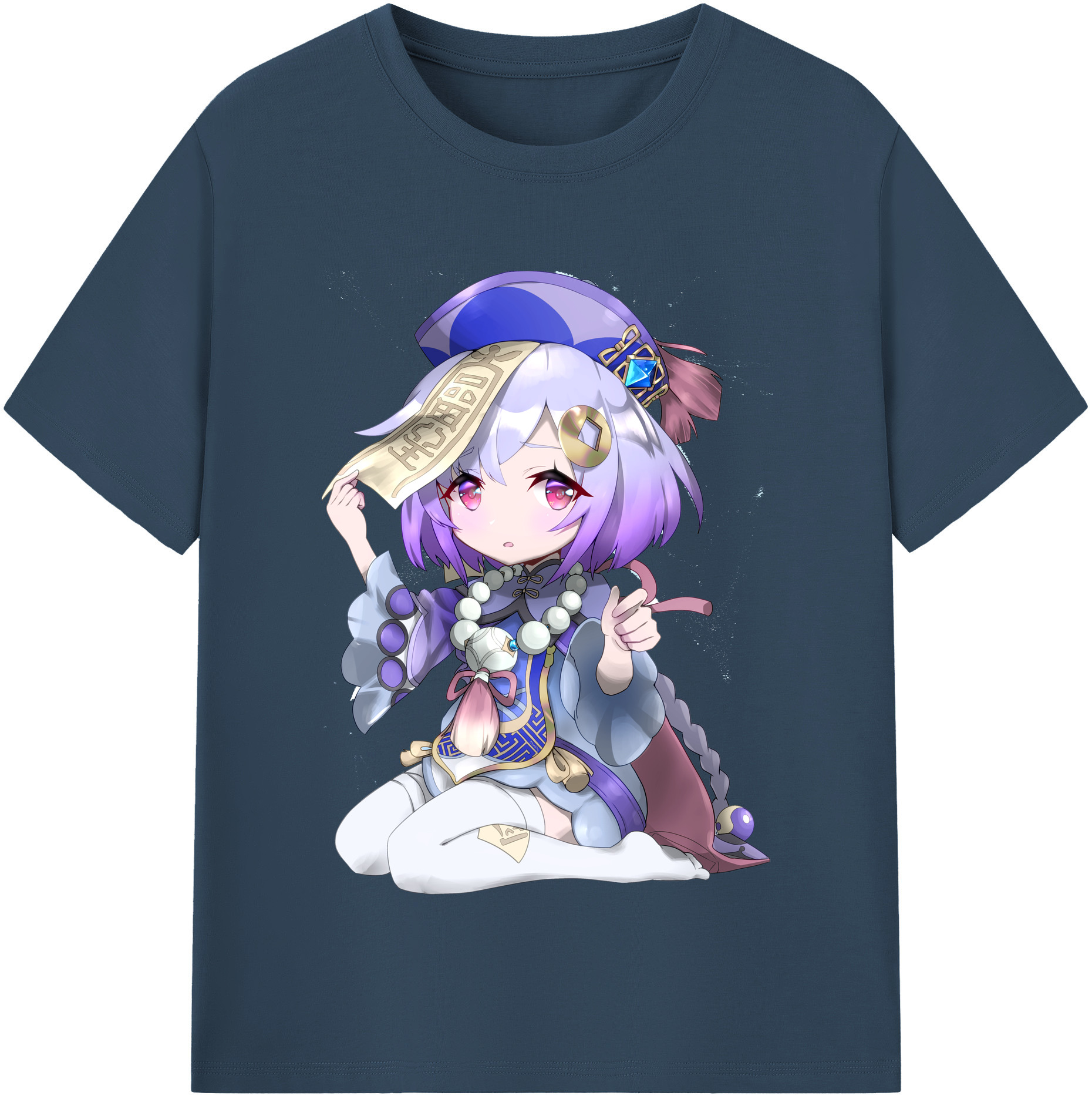 げんし神 七七 なな  genshin Nana レディースカジュアルプリントTシャツ（綿100％）