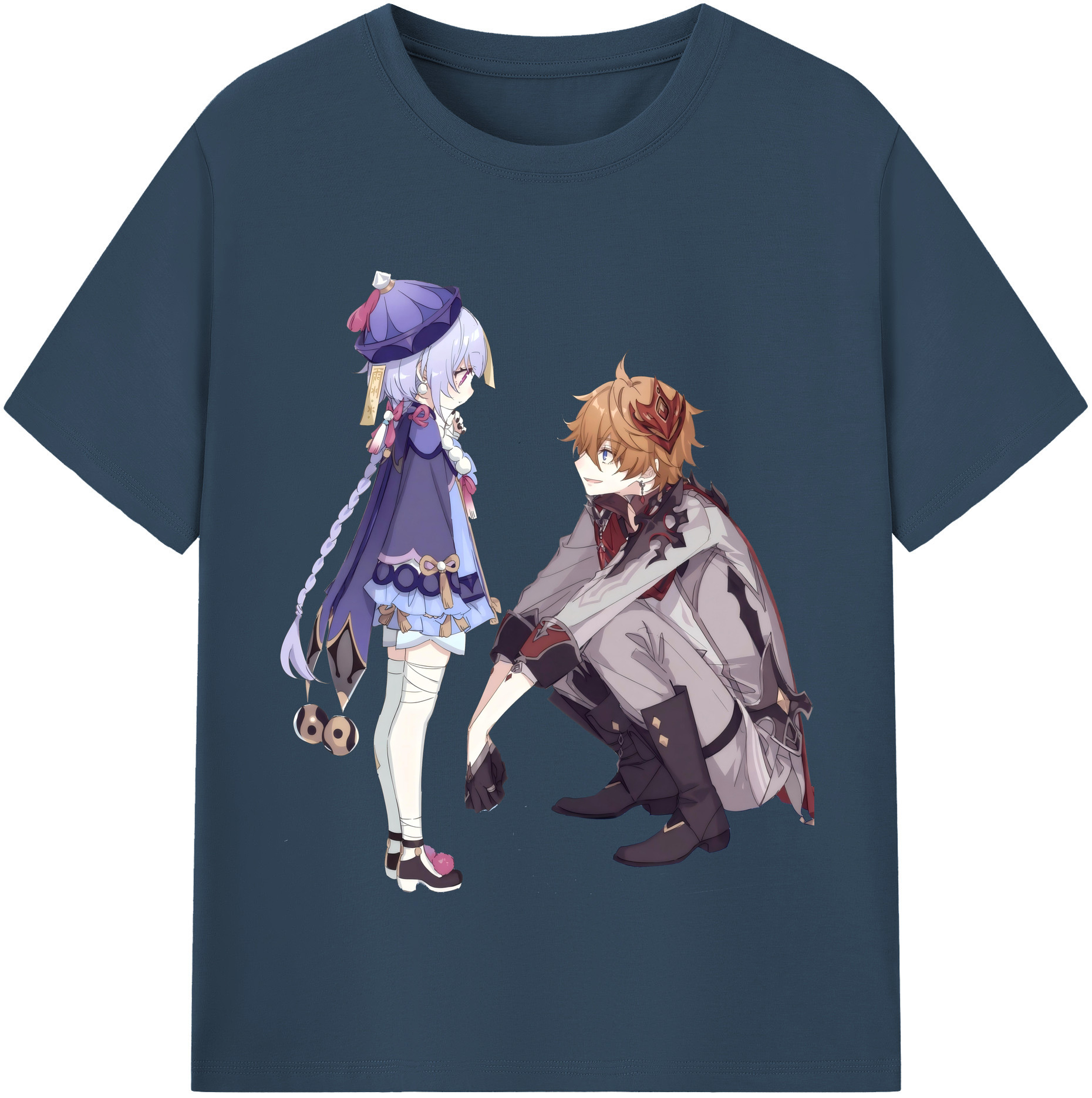 げんし神 七七 なな  genshin Nana レディースカジュアルプリントTシャツ（綿100％）