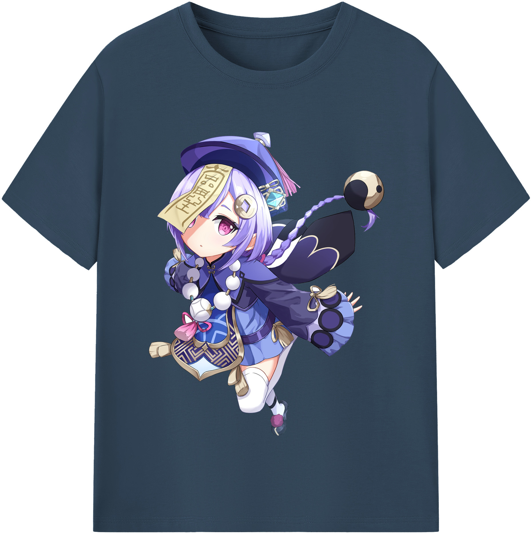 げんし神 七七 なな  genshin Nana レディースカジュアルプリントTシャツ（綿100％）