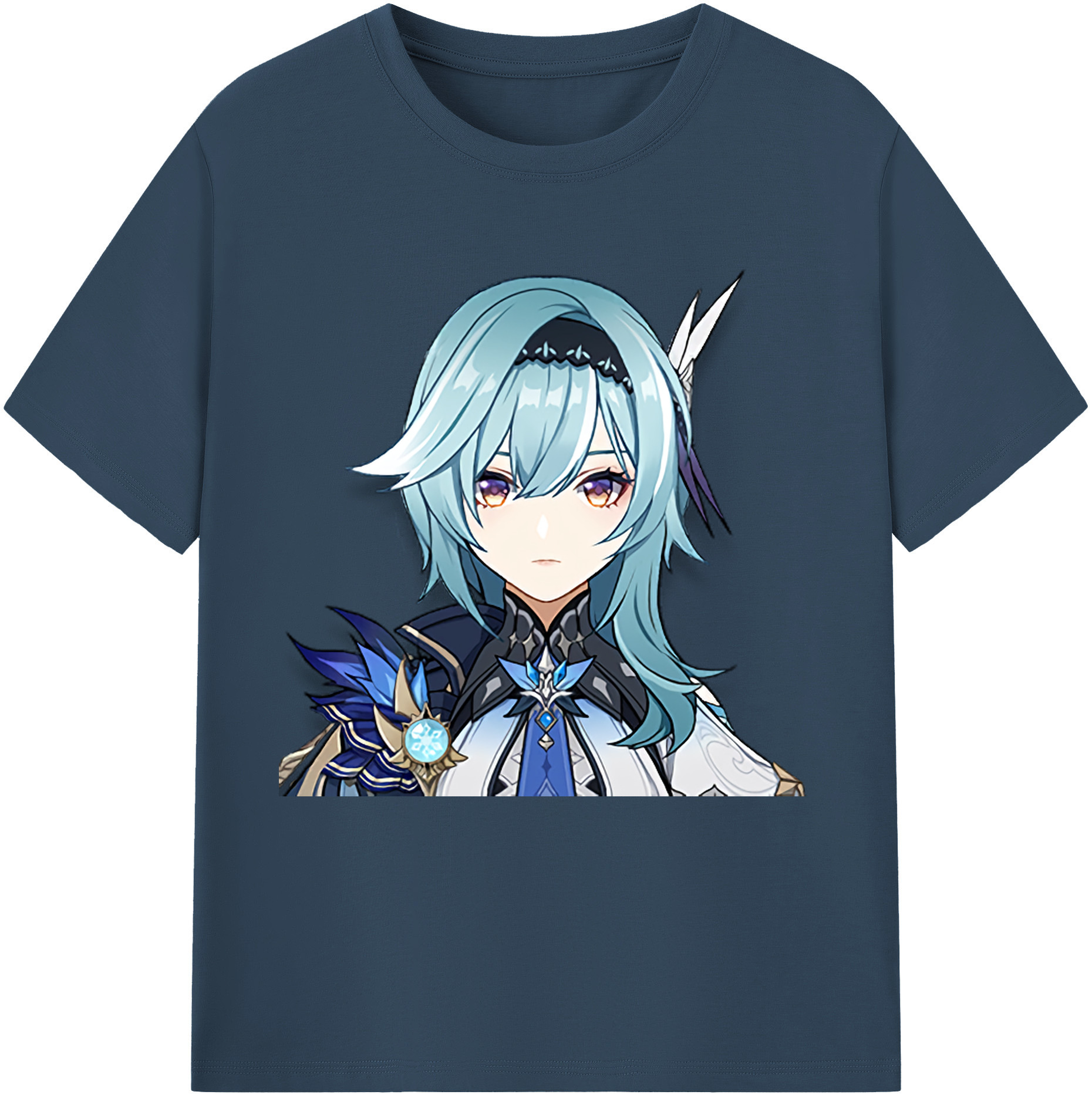 げんし神 优菈 ゆうら genshin Yūra レディースカジュアルプリントTシャツ（綿100％）