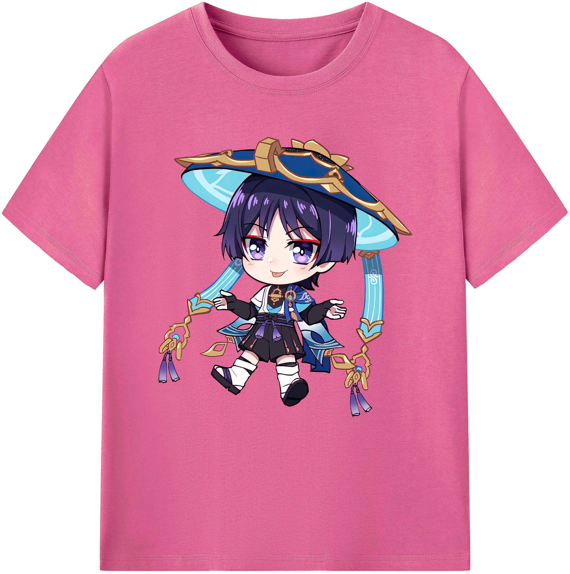 げんし神 さんペい genshin Sanpei レディースカジュアルプリントTシャツ（綿100％）