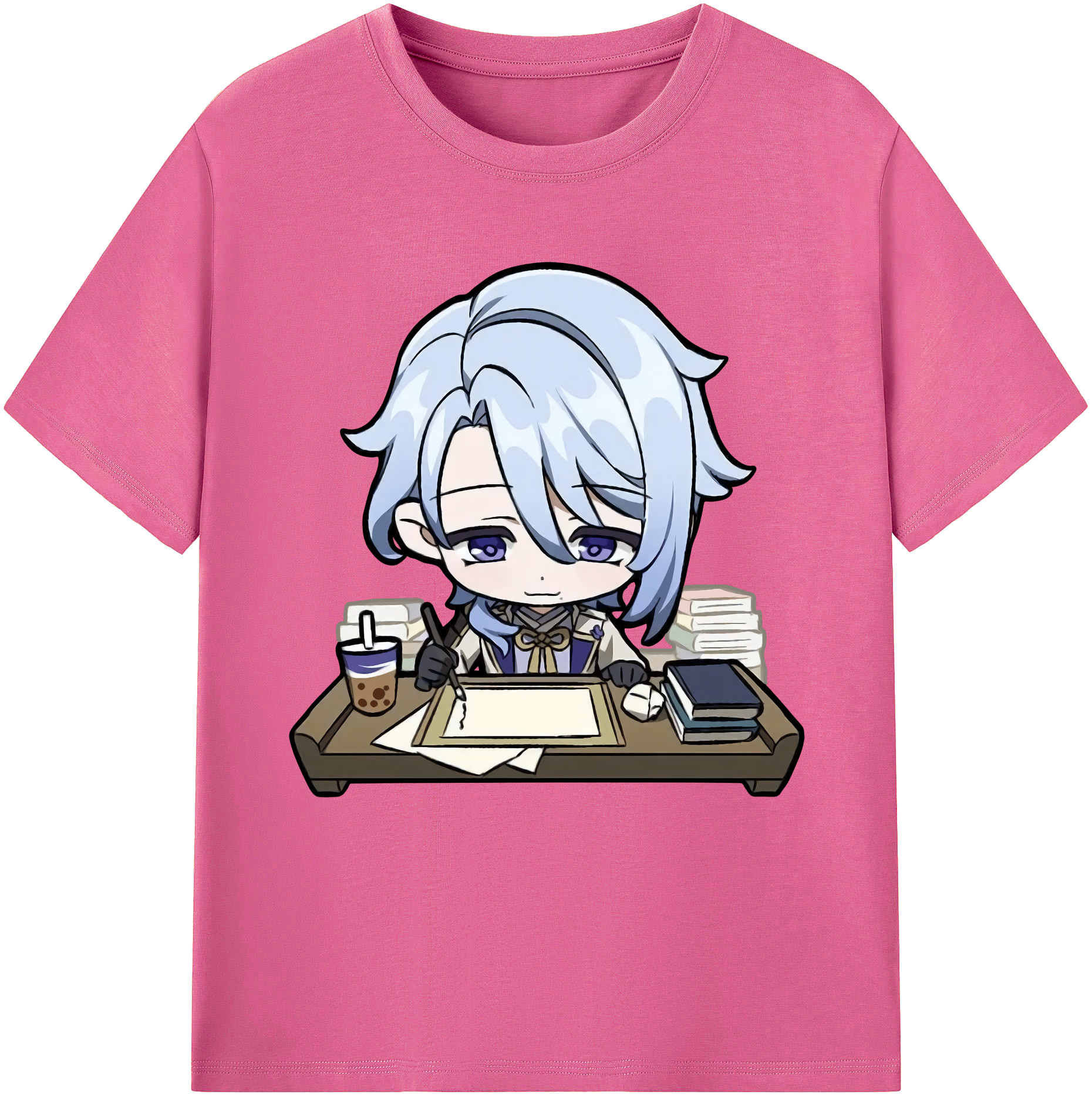 げんし神 神里綾人 かみさとあやと genshin Kamisato Ayato レディースカジュアルプリントTシャツ（綿100％）