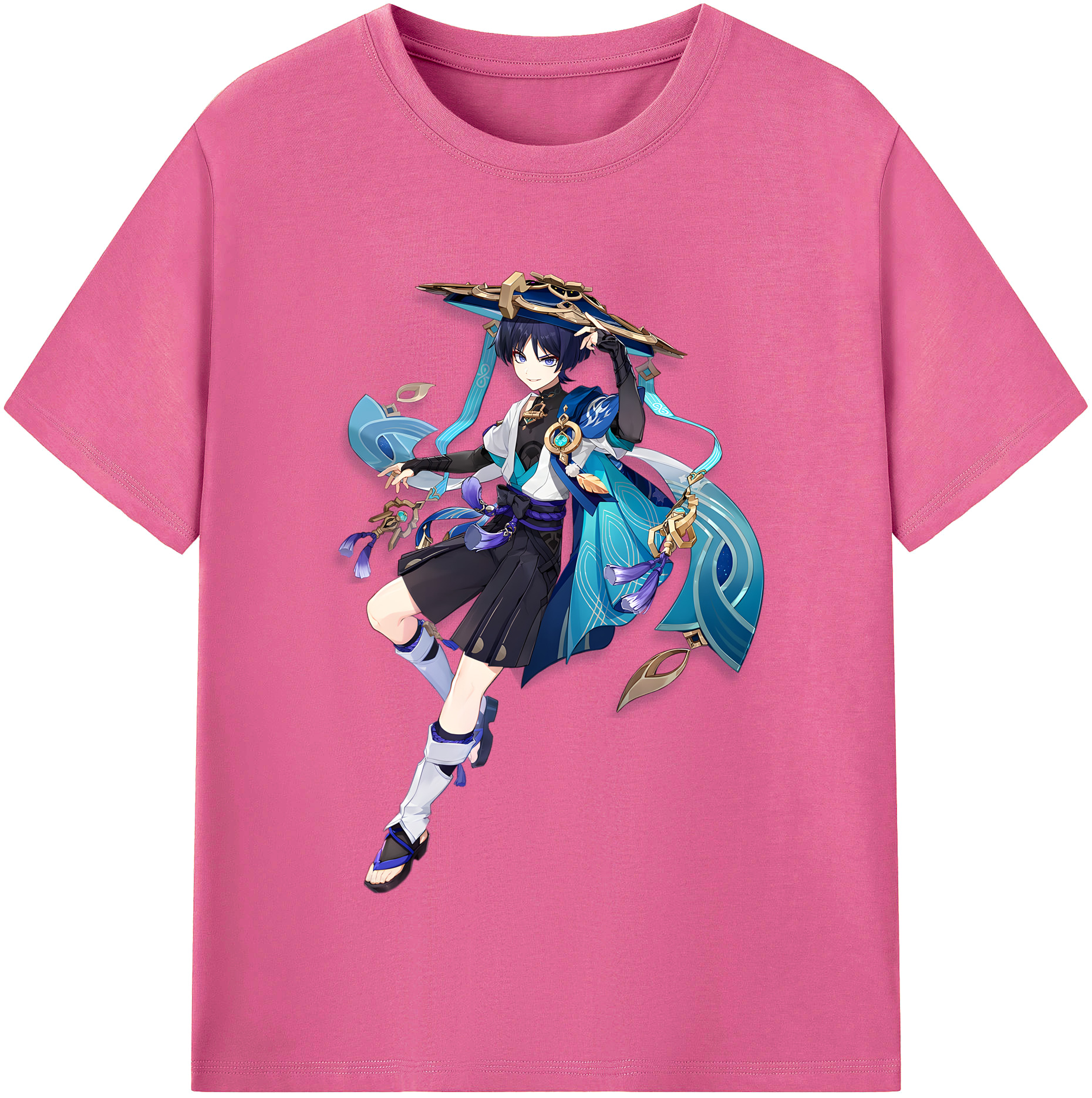 げんし神 さんペい genshin Sanpei レディースカジュアルプリントTシャツ（綿100％）
