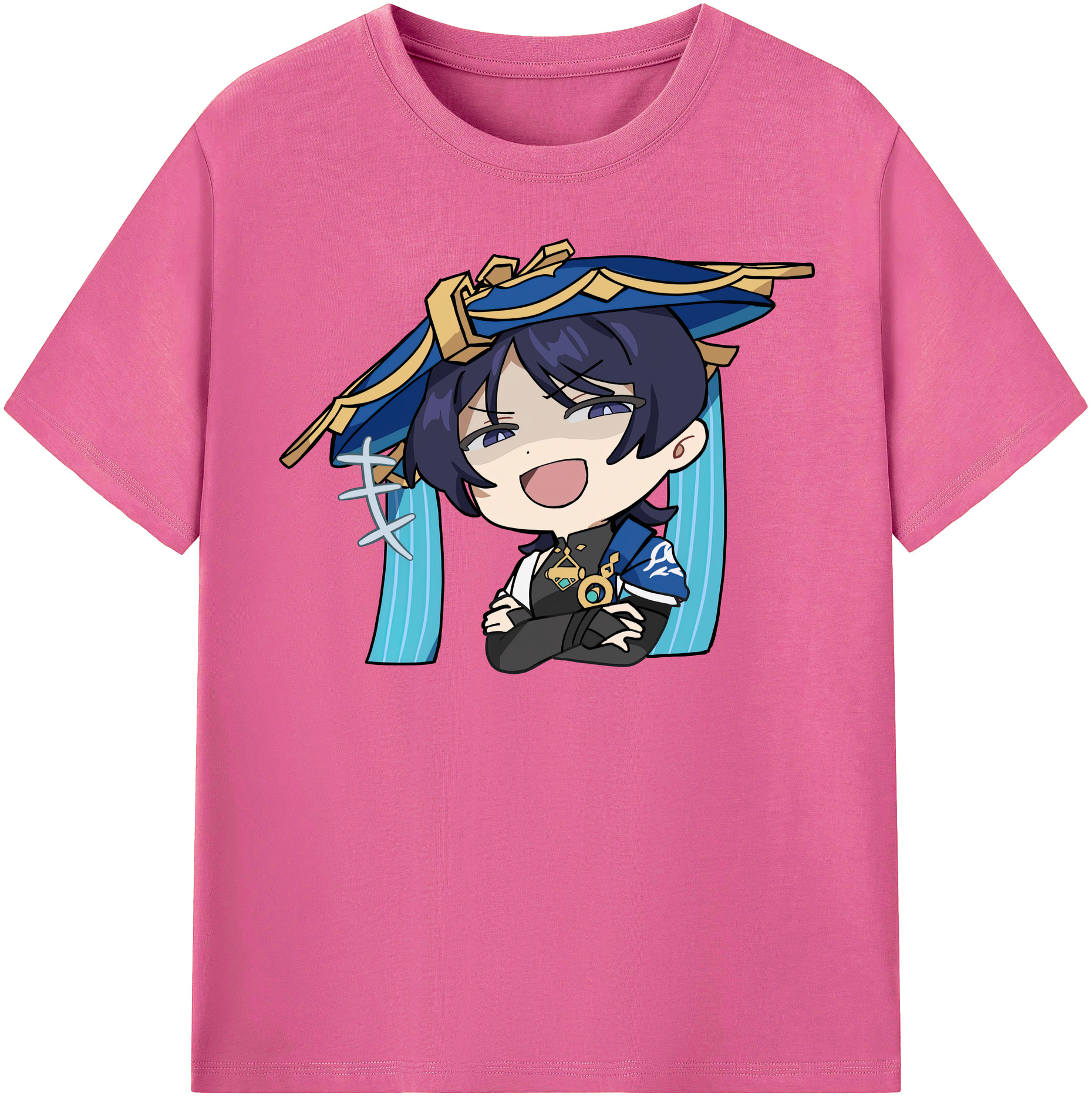 げんし神 さんペい genshin Sanpei レディースカジュアルプリントTシャツ（綿100％）