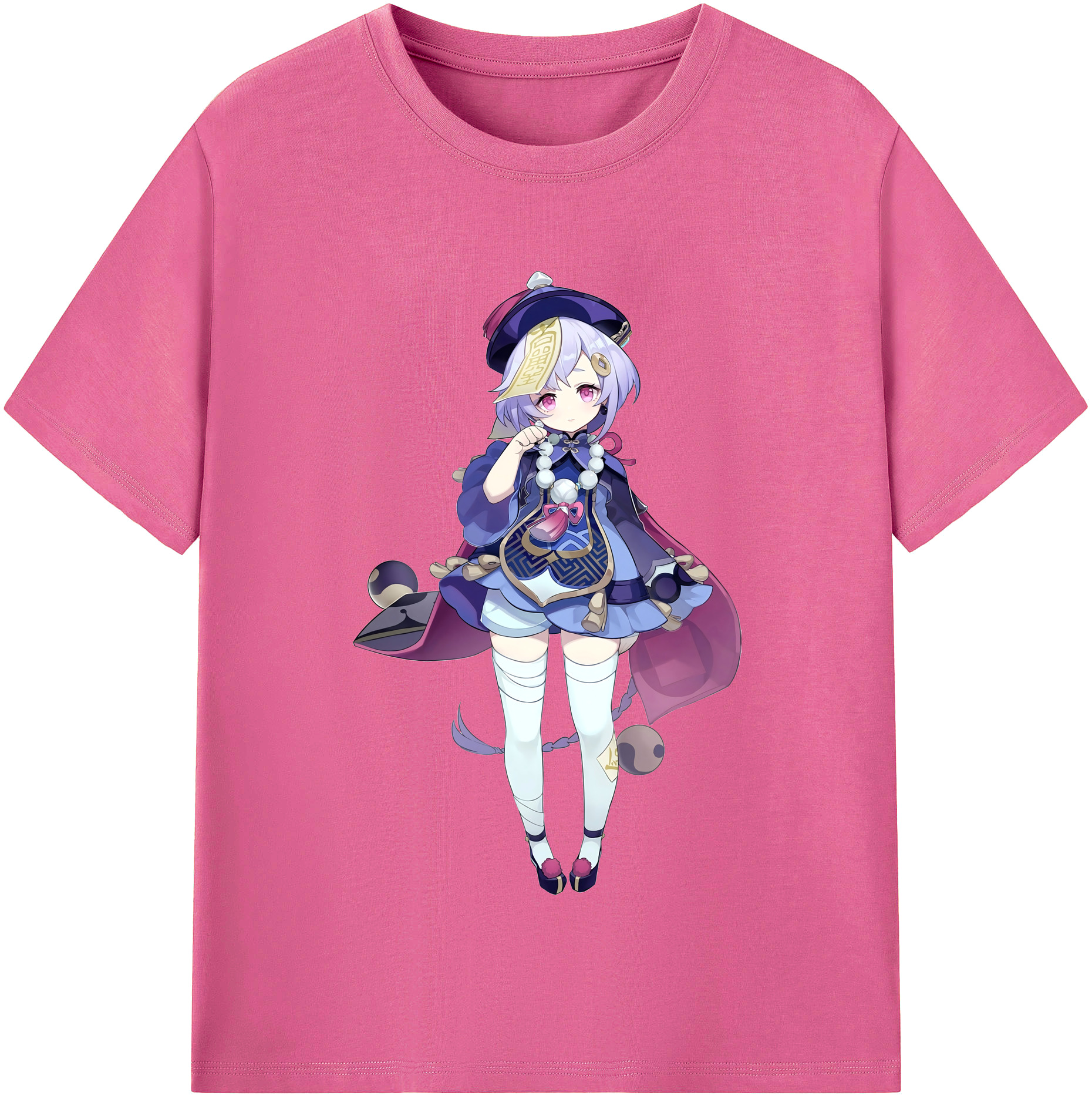 げんし神 七七 なな  genshin Nana レディースカジュアルプリントTシャツ（綿100％）