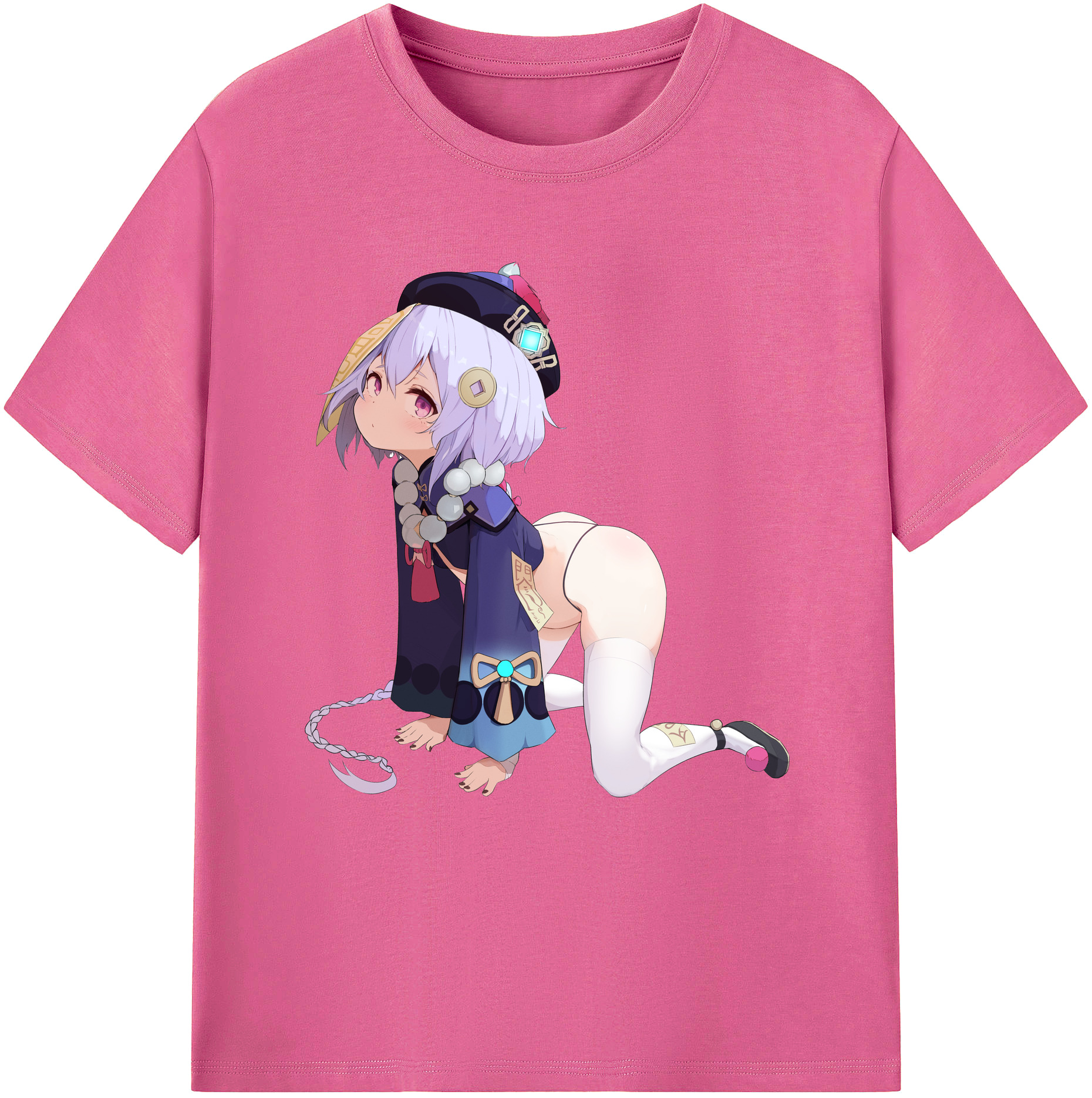 げんし神 七七 なな  genshin Nana レディースカジュアルプリントTシャツ（綿100％）