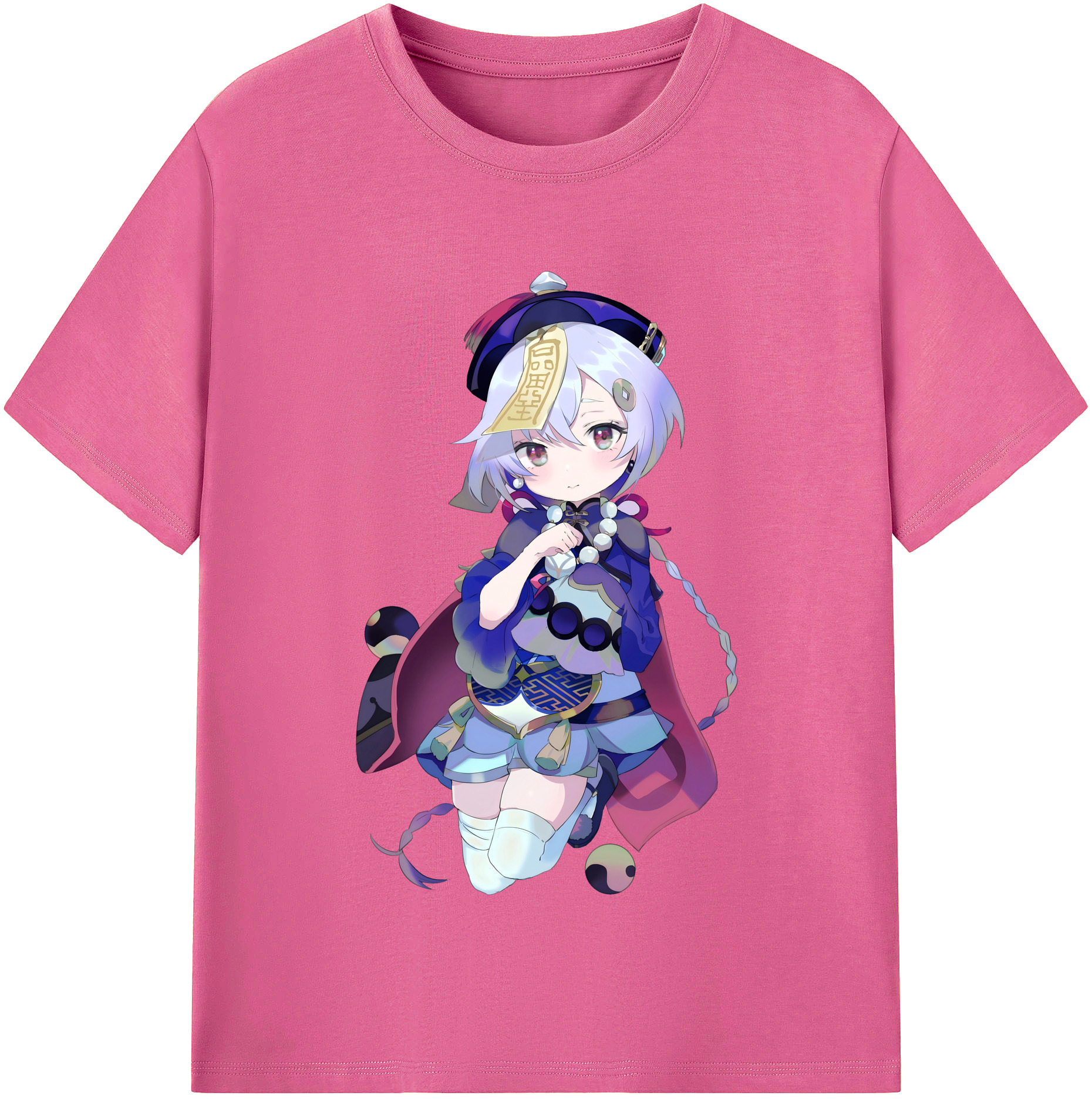 げんし神 七七 なな  genshin Nana レディースカジュアルプリントTシャツ（綿100％）