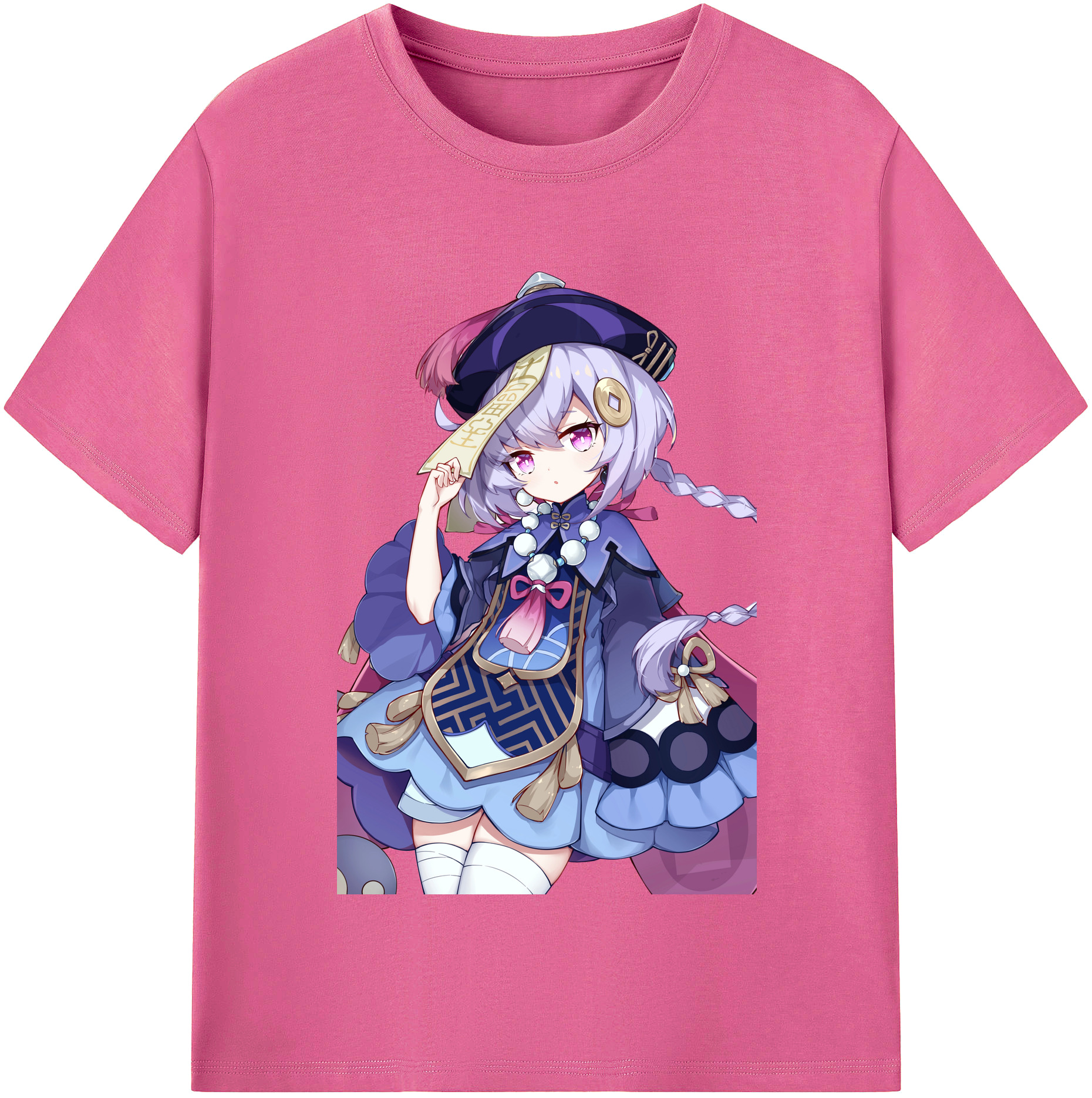 げんし神 七七 なな  genshin Nana レディースカジュアルプリントTシャツ（綿100％）