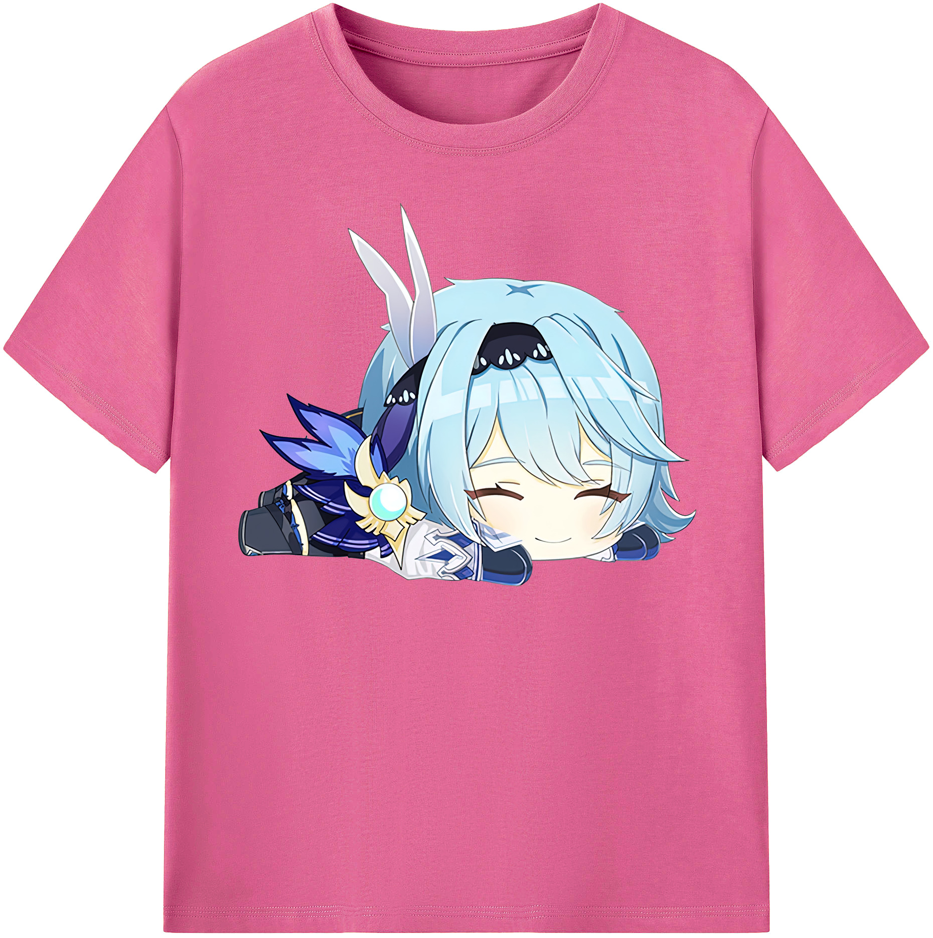 げんし神 优菈 ゆうら genshin Yūra レディースカジュアルプリントTシャツ（綿100％）