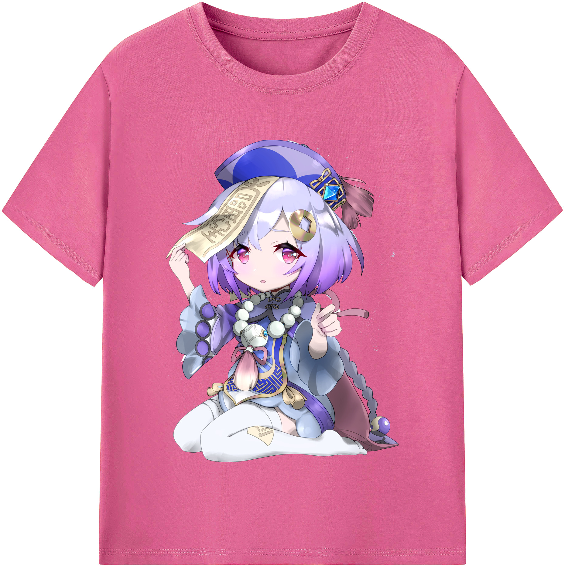 げんし神 七七 なな  genshin Nana レディースカジュアルプリントTシャツ（綿100％）