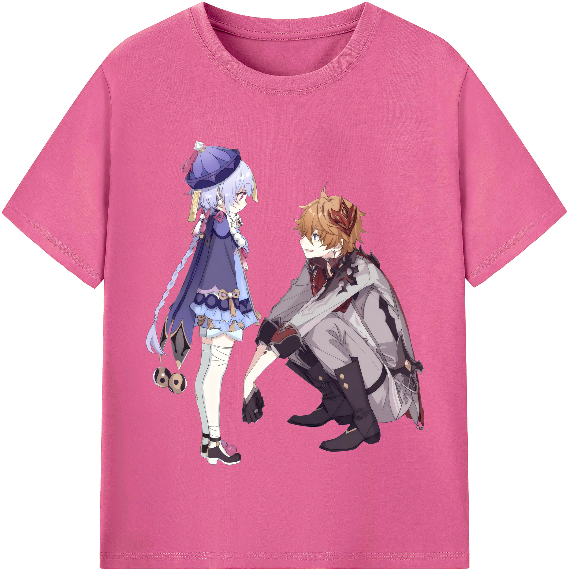 げんし神 七七 なな  genshin Nana レディースカジュアルプリントTシャツ（綿100％）