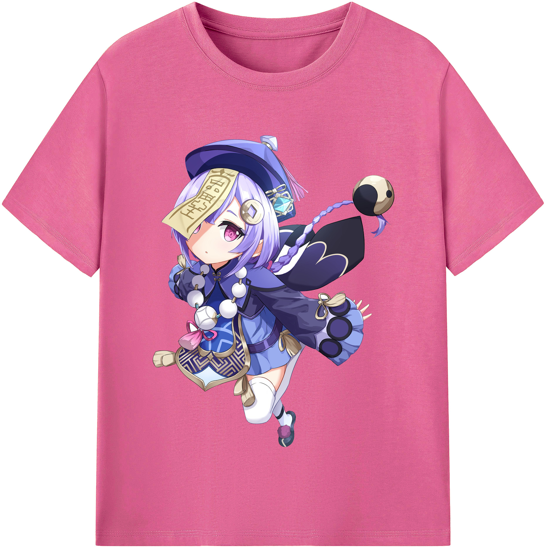 げんし神 七七 なな  genshin Nana レディースカジュアルプリントTシャツ（綿100％）