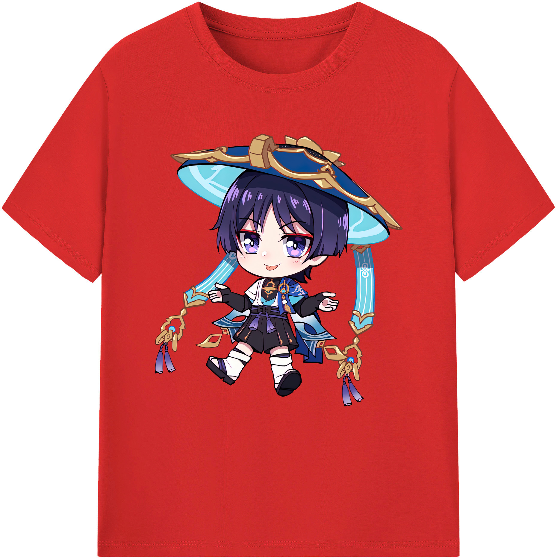 げんし神 さんペい genshin Sanpei レディースカジュアルプリントTシャツ（綿100％）