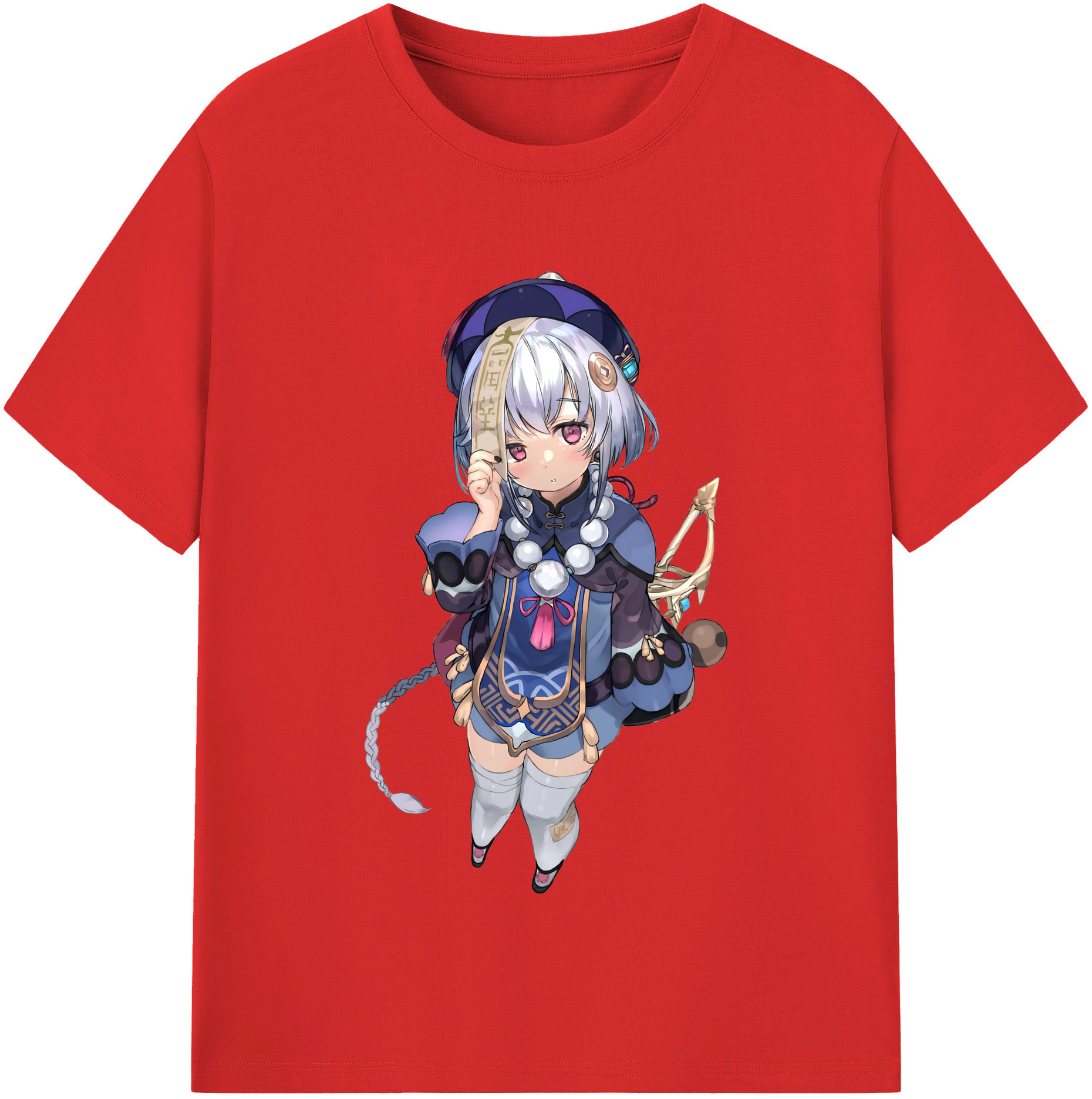 げんし神 七七 なな  genshin Nana レディースカジュアルプリントTシャツ（綿100％）