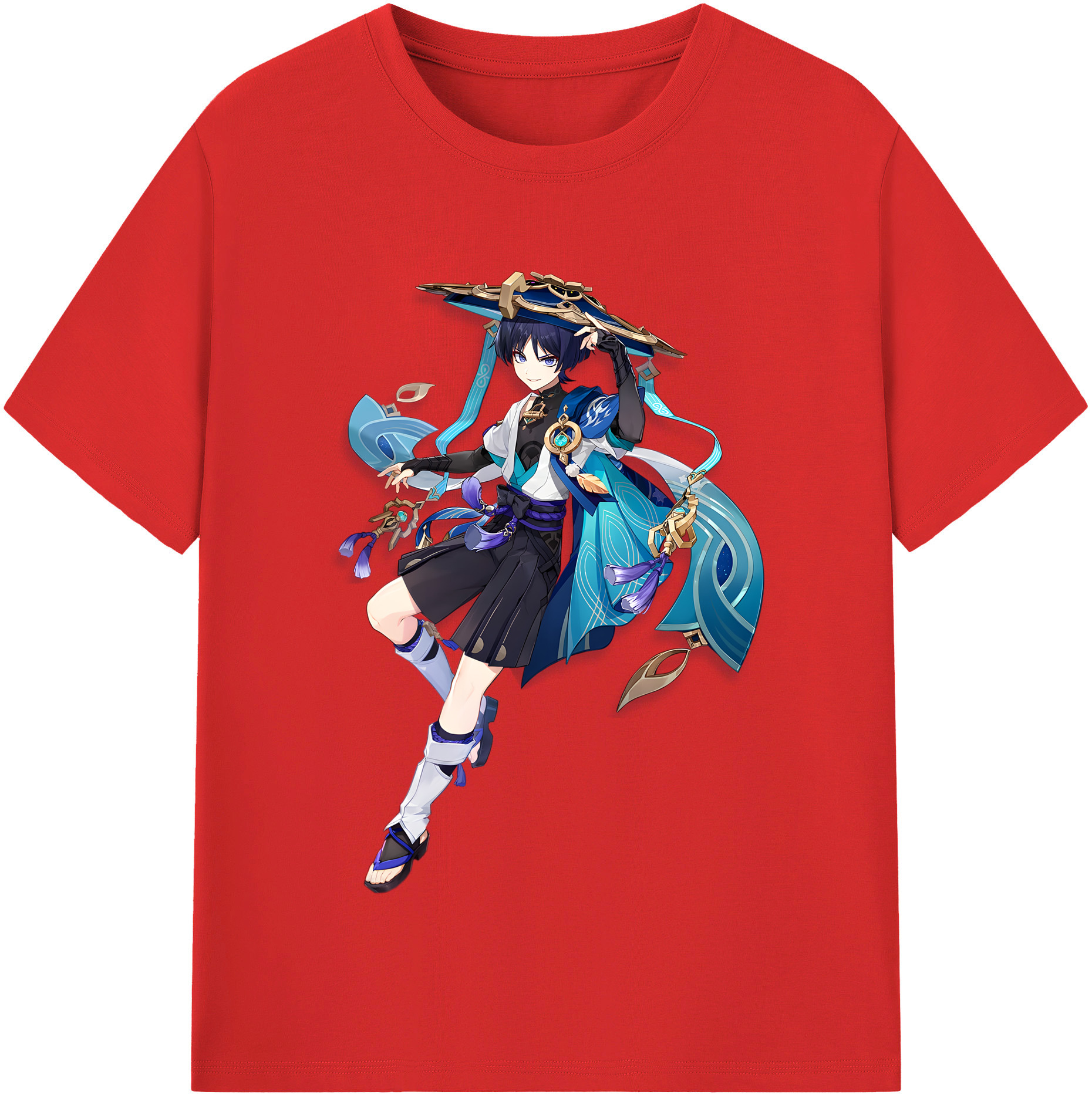 げんし神 さんペい genshin Sanpei レディースカジュアルプリントTシャツ（綿100％）