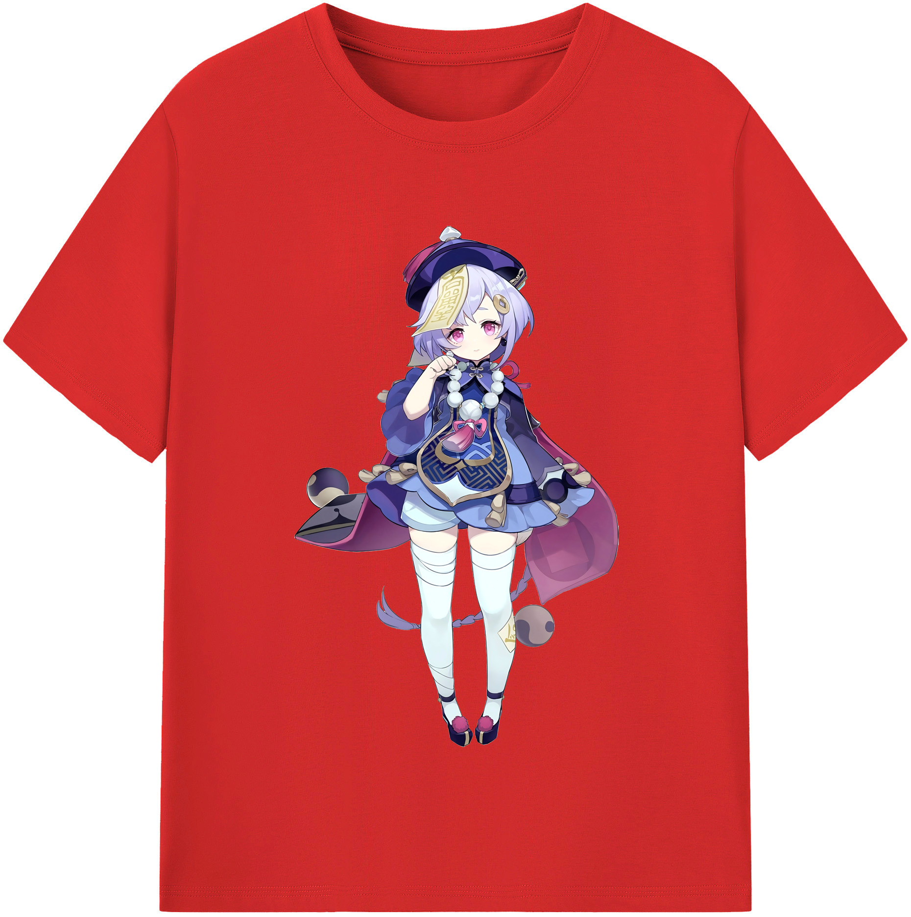 げんし神 七七 なな  genshin Nana レディースカジュアルプリントTシャツ（綿100％）