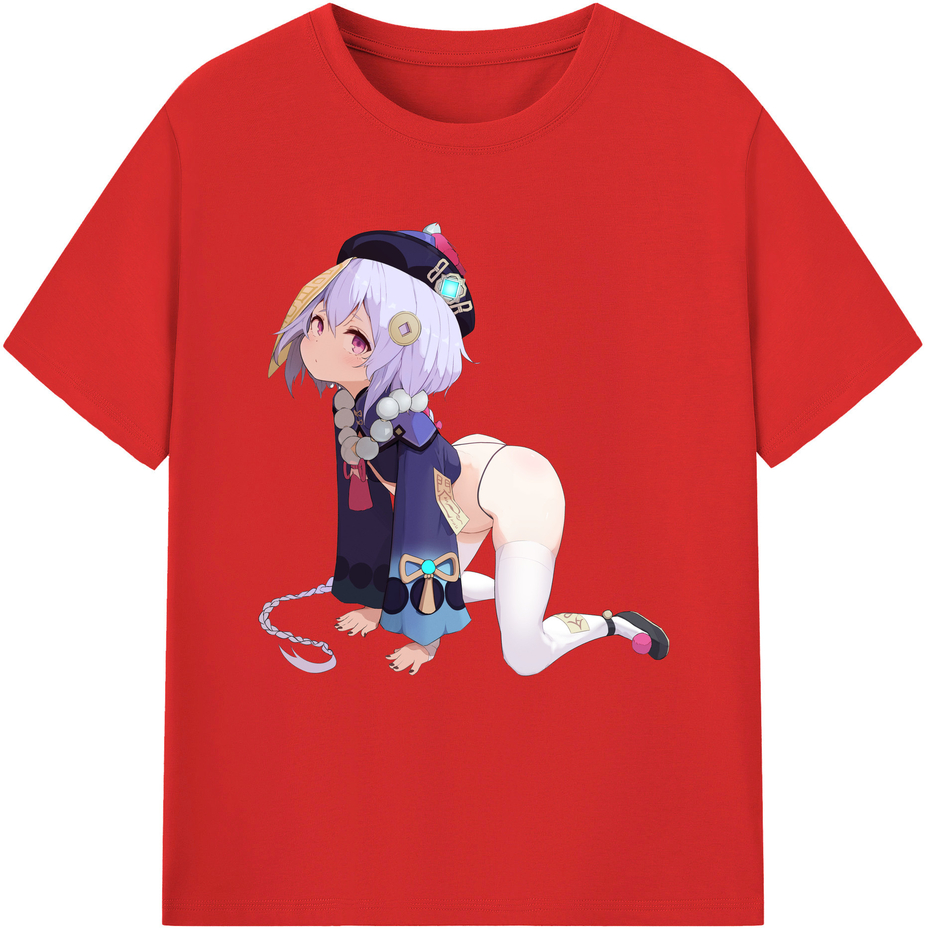 げんし神 七七 なな  genshin Nana レディースカジュアルプリントTシャツ（綿100％）