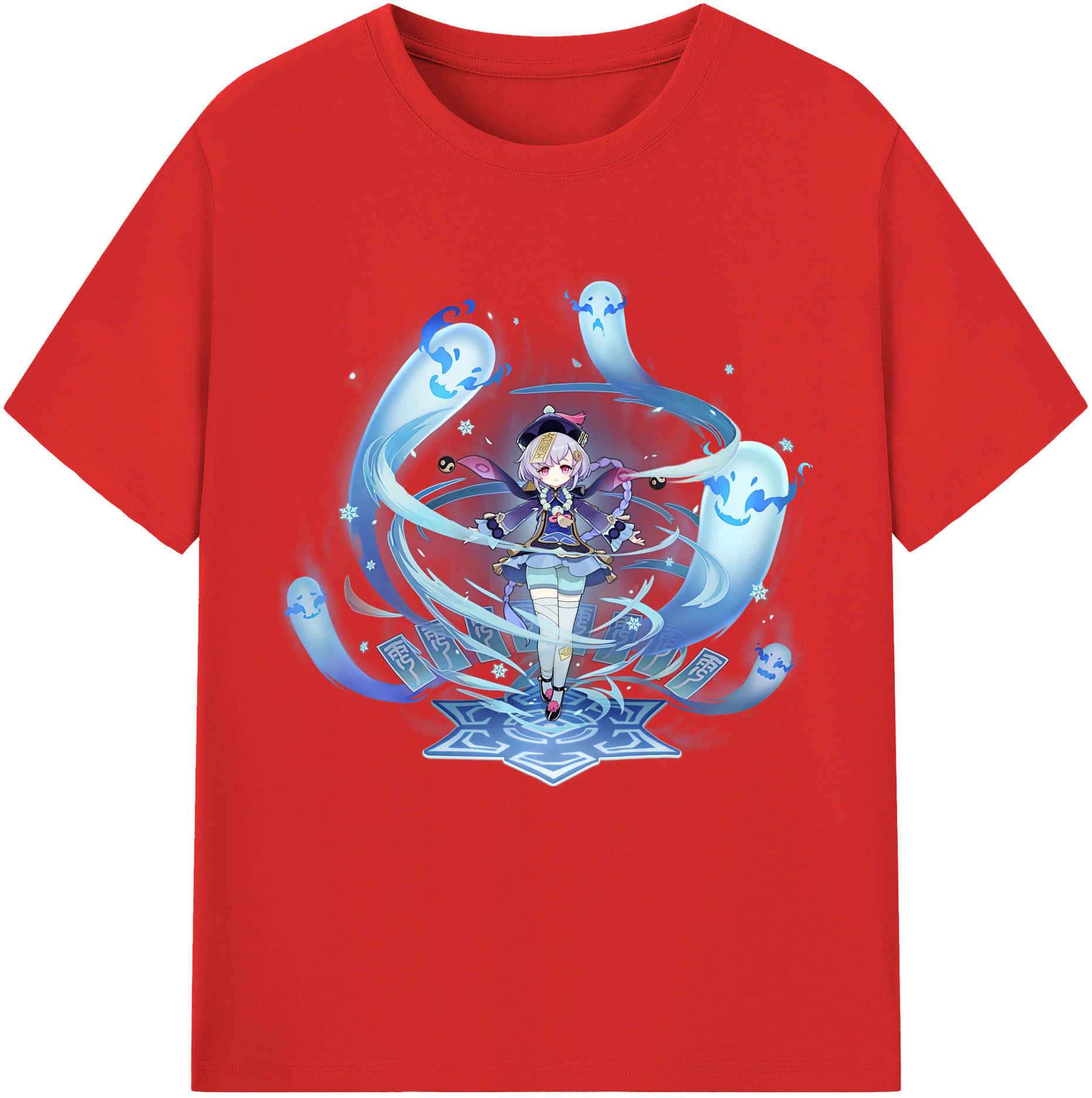 げんし神 七七 なな  genshin Nana レディースカジュアルプリントTシャツ（綿100％）