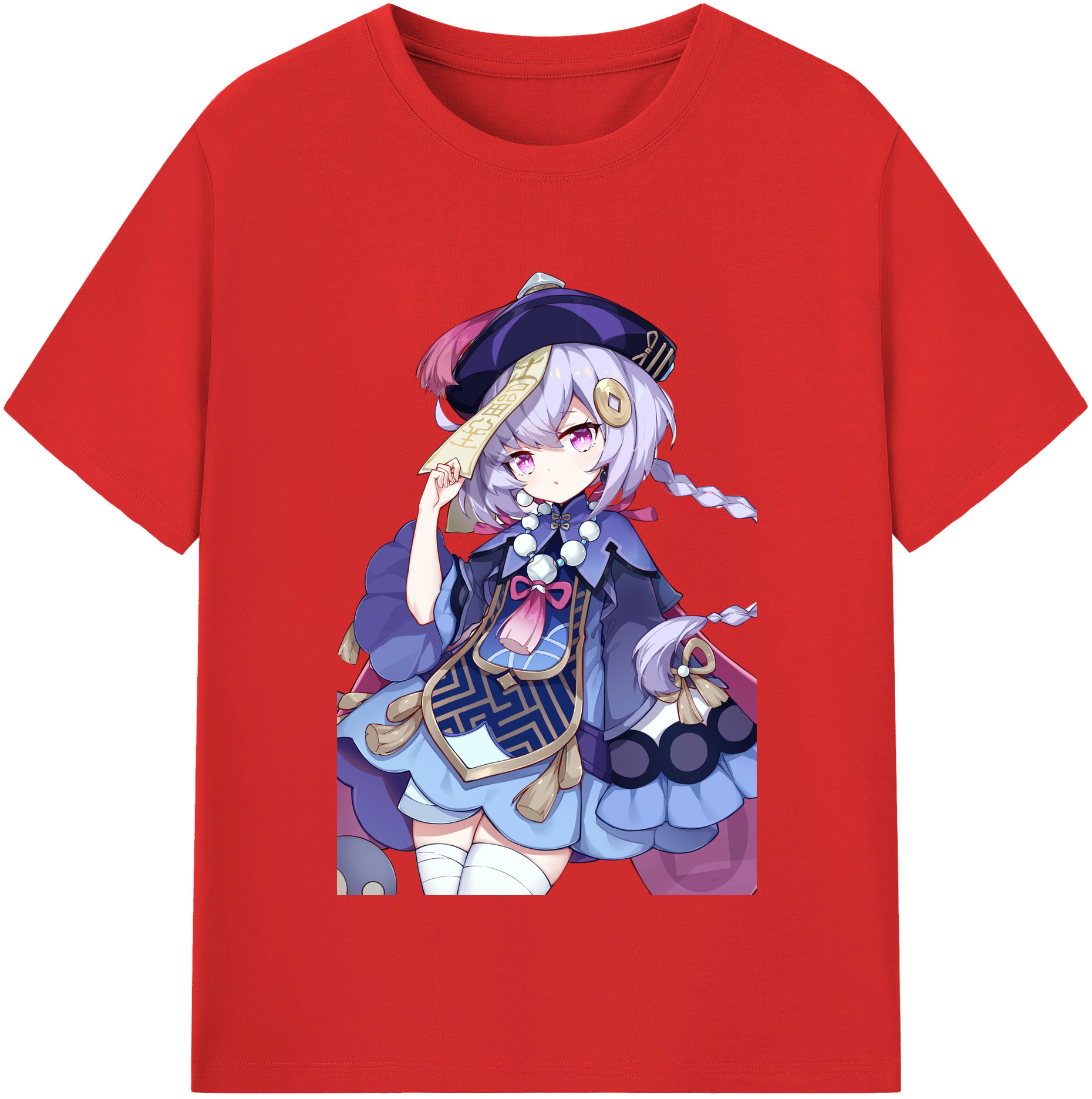 げんし神 七七 なな  genshin Nana レディースカジュアルプリントTシャツ（綿100％）