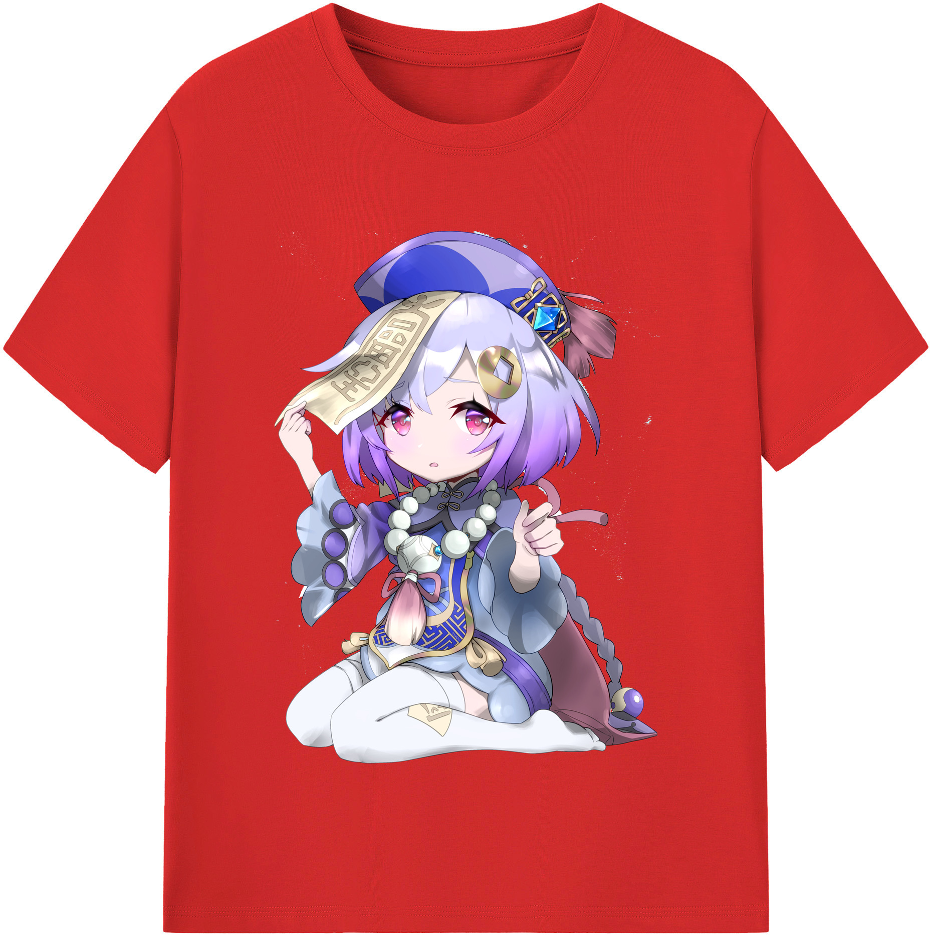 げんし神 七七 なな  genshin Nana レディースカジュアルプリントTシャツ（綿100％）
