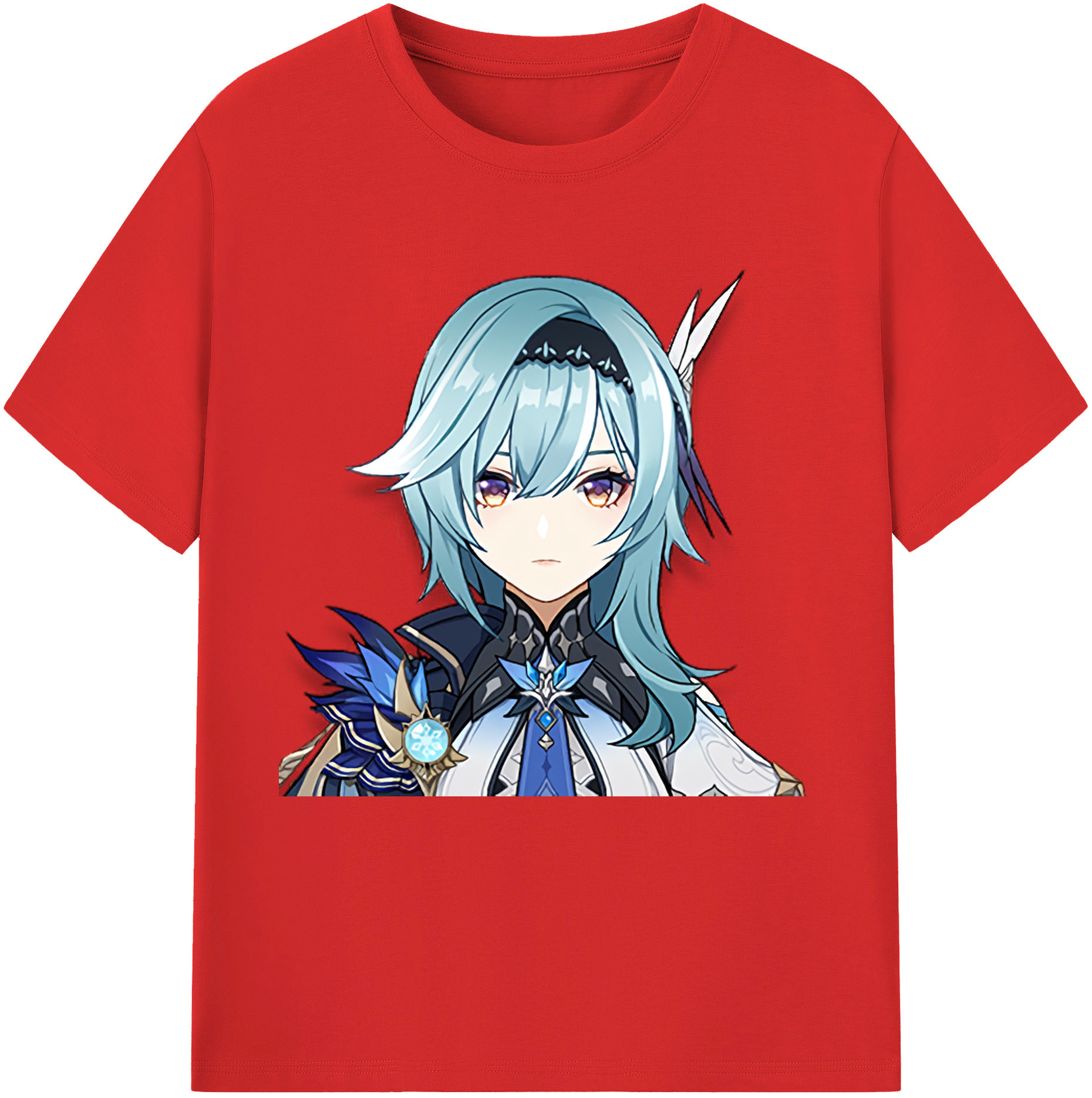 げんし神 优菈 ゆうら genshin Yūra レディースカジュアルプリントTシャツ（綿100％）