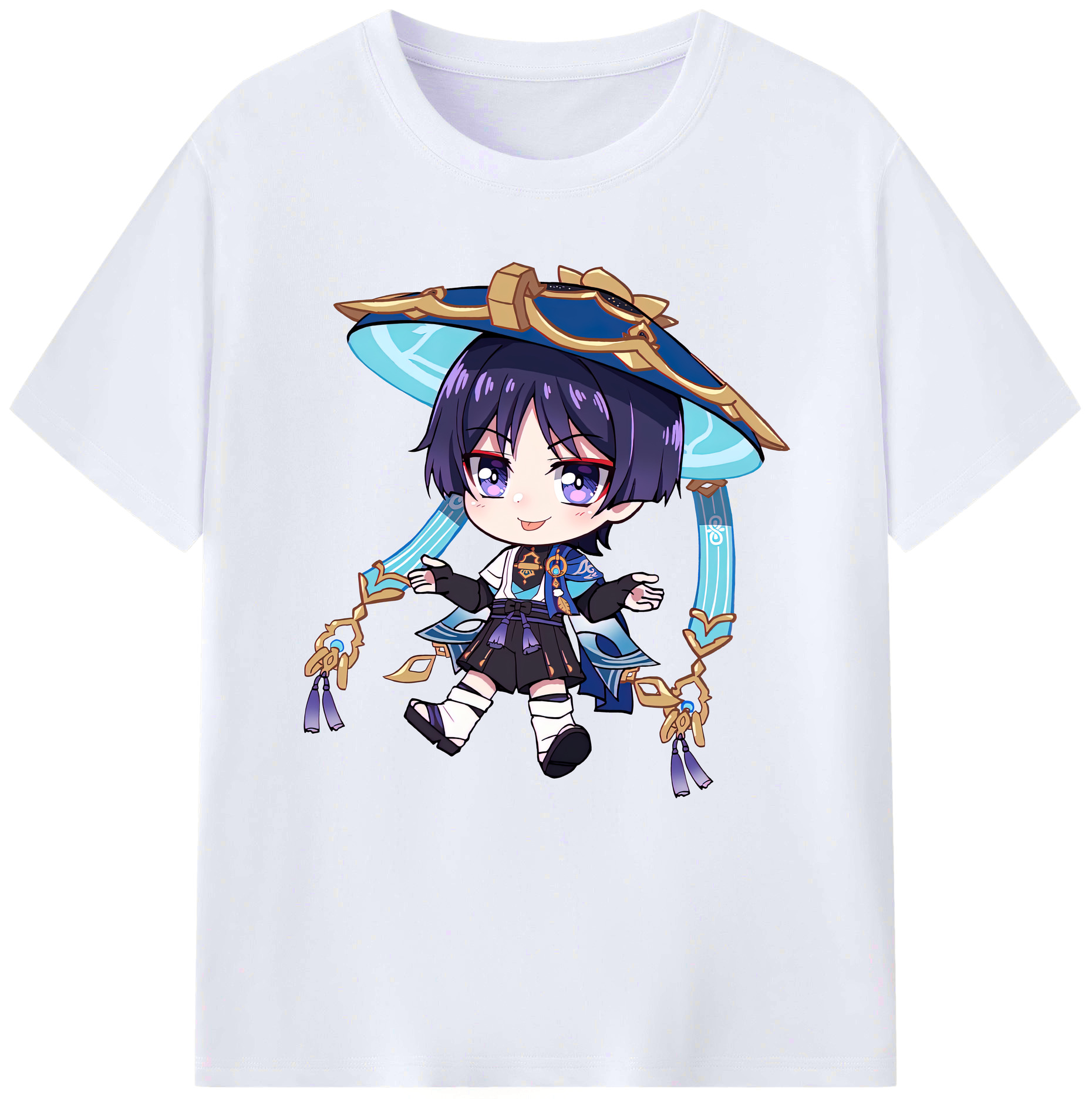 げんし神 さんペい genshin Sanpei レディースカジュアルプリントTシャツ（綿100％）