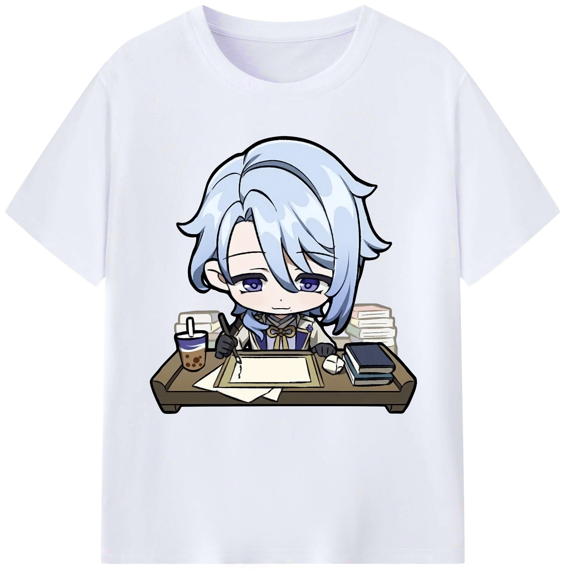 げんし神 神里綾人 かみさとあやと genshin Kamisato Ayato レディースカジュアルプリントTシャツ（綿100％）