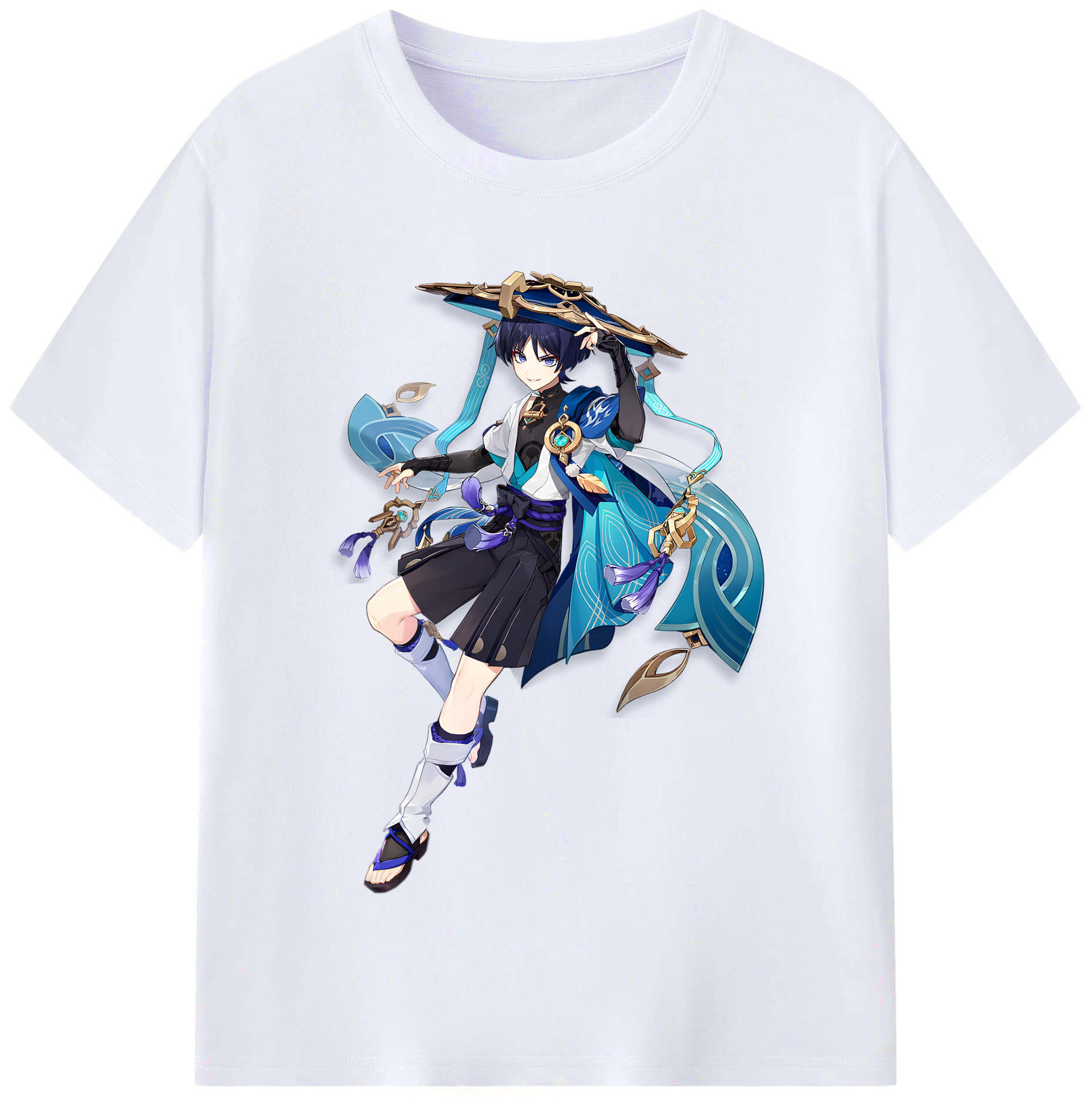 げんし神 さんペい genshin Sanpei レディースカジュアルプリントTシャツ（綿100％）