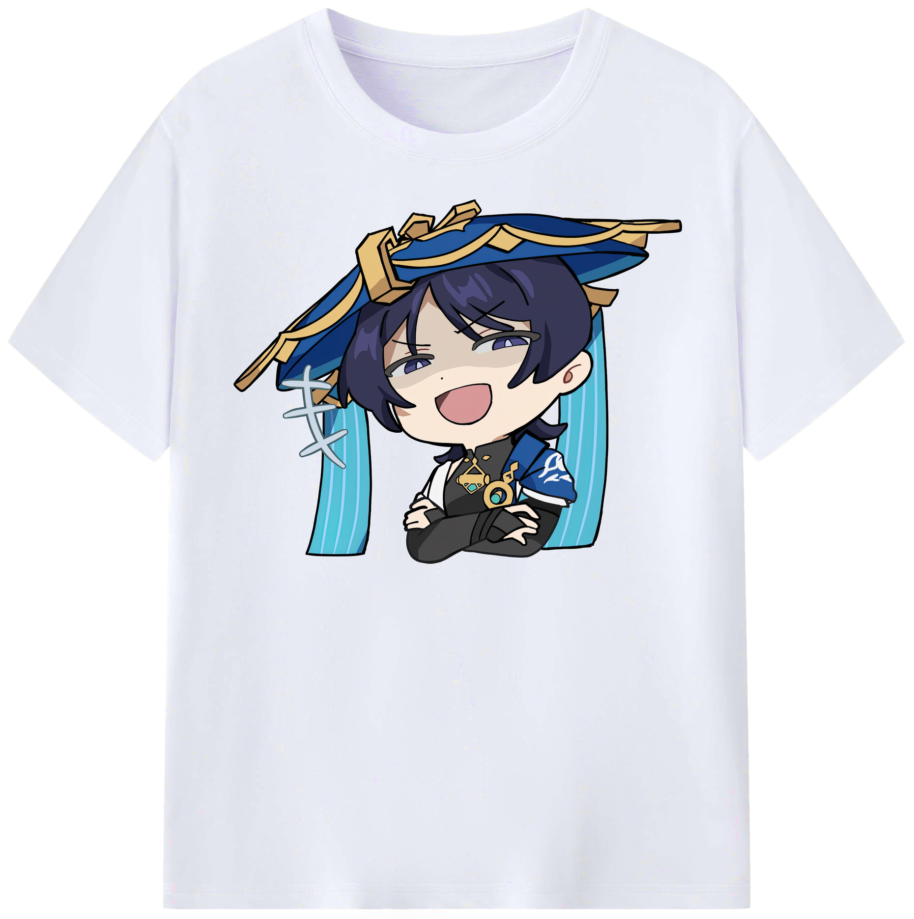 げんし神 さんペい genshin Sanpei レディースカジュアルプリントTシャツ（綿100％）