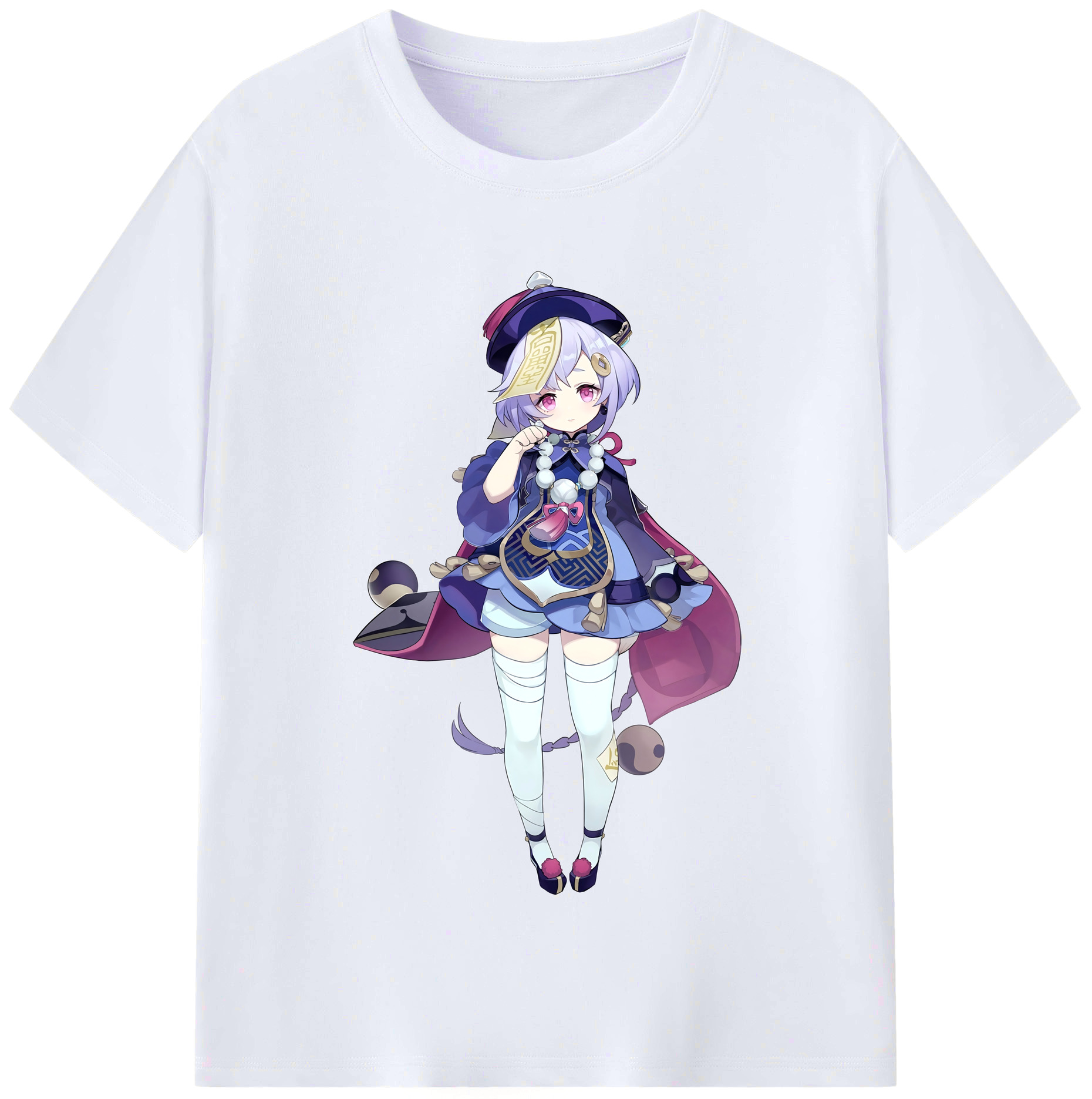 げんし神 七七 なな  genshin Nana レディースカジュアルプリントTシャツ（綿100％）