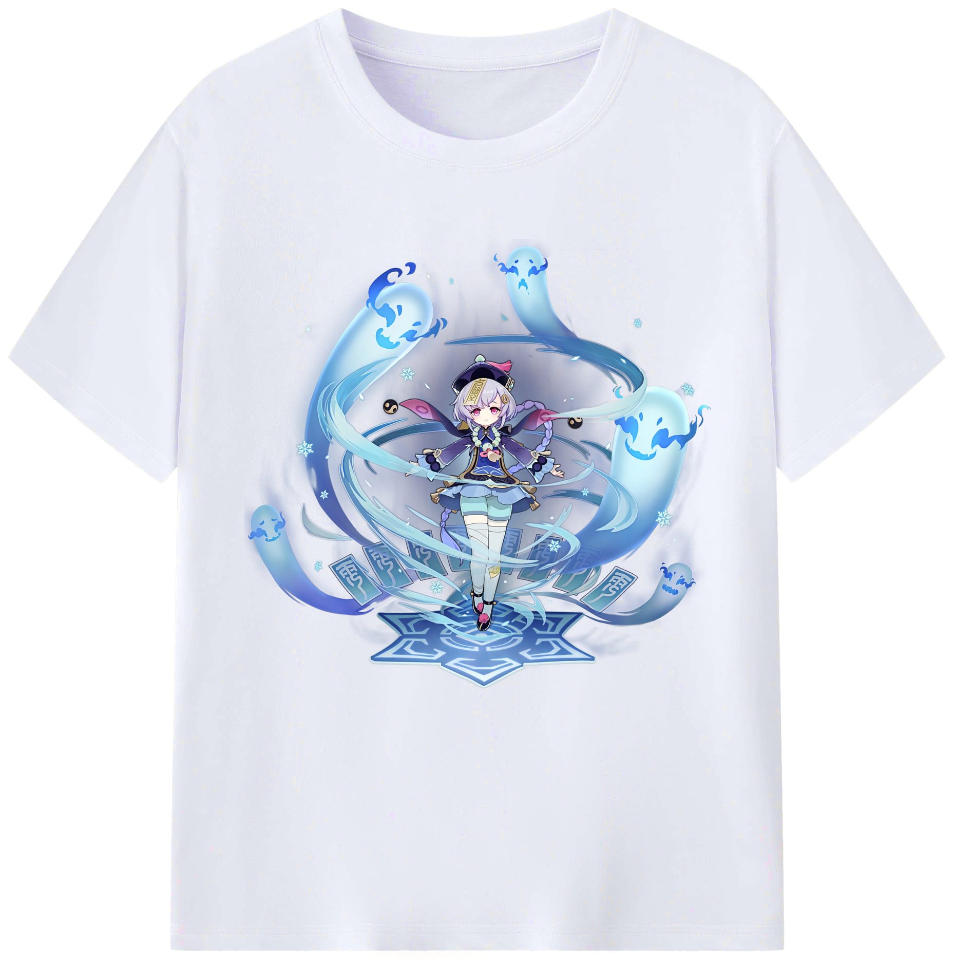 げんし神 七七 なな  genshin Nana レディースカジュアルプリントTシャツ（綿100％）