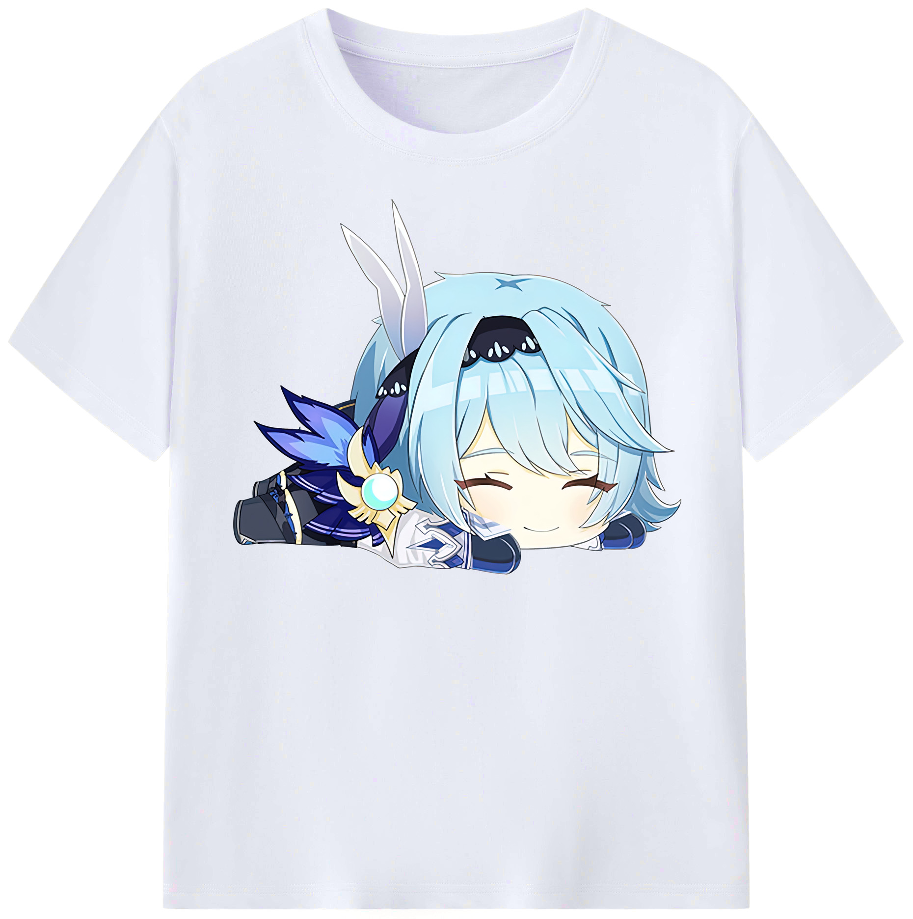 げんし神 优菈 ゆうら genshin Yūra レディースカジュアルプリントTシャツ（綿100％）