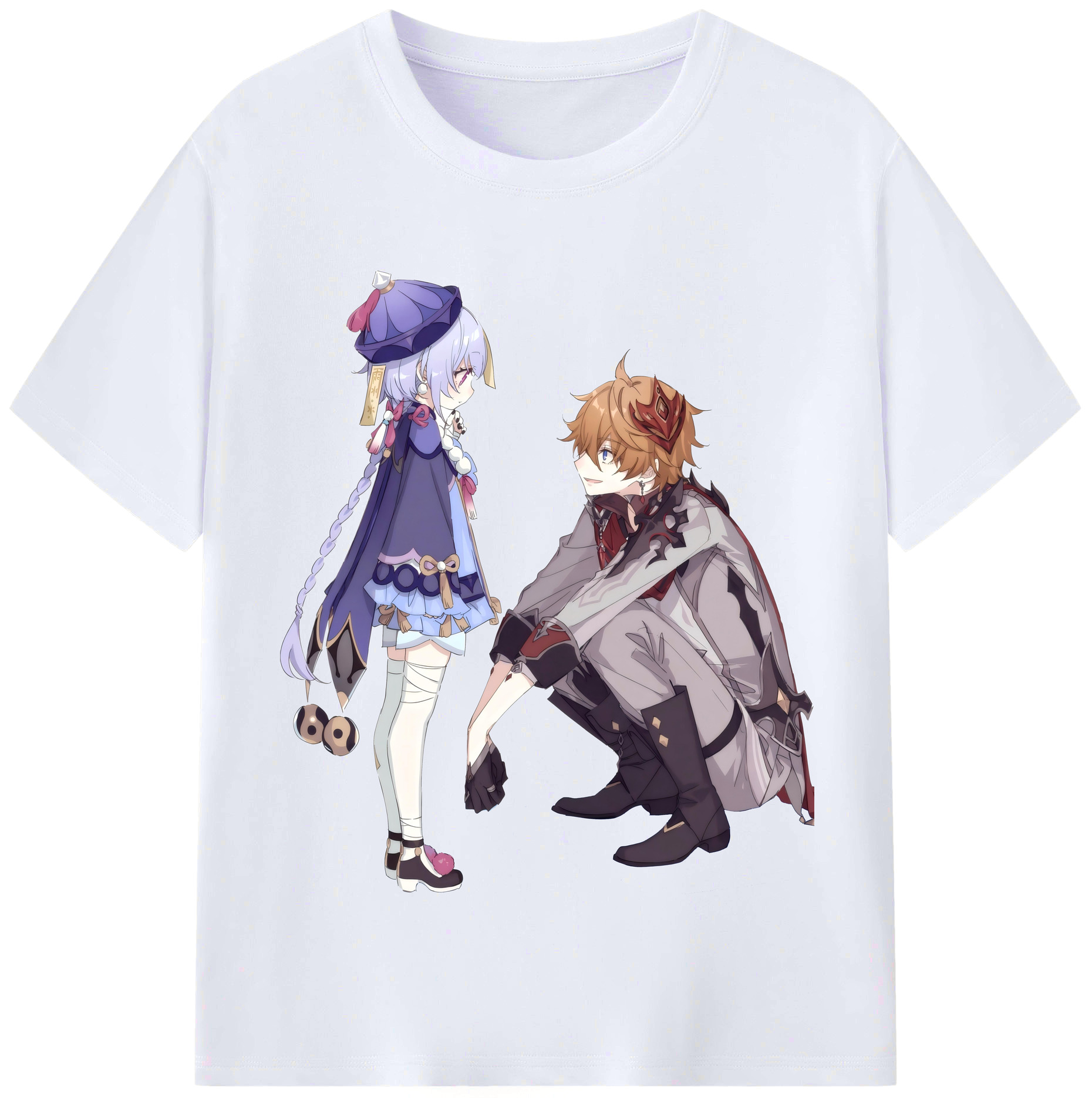 げんし神 七七 なな  genshin Nana レディースカジュアルプリントTシャツ（綿100％）