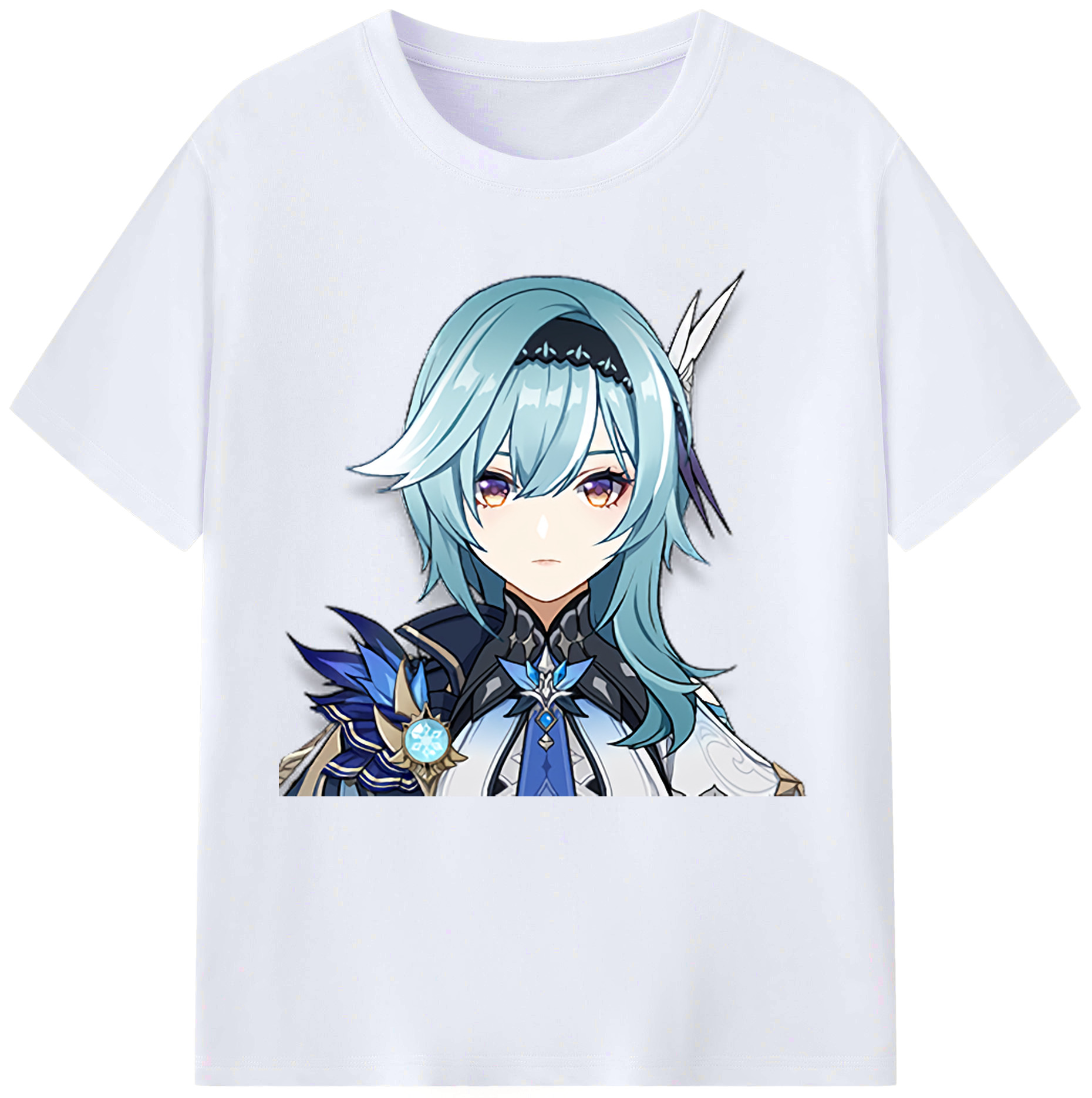 げんし神 优菈 ゆうら genshin Yūra レディースカジュアルプリントTシャツ（綿100％）