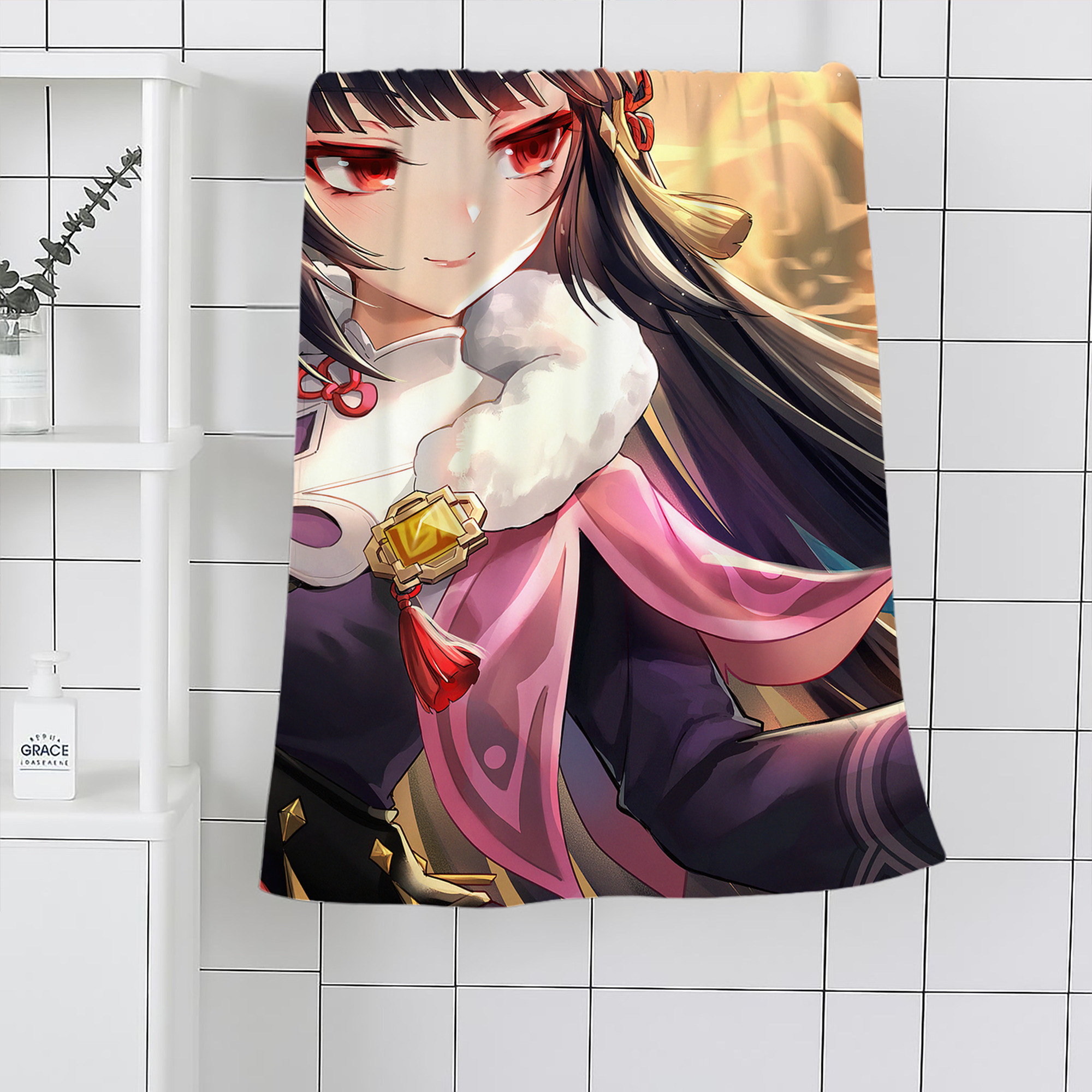 げんし神 genshin 大判バスタオル 70×140cm 吸水速乾 柔らかい肌触り