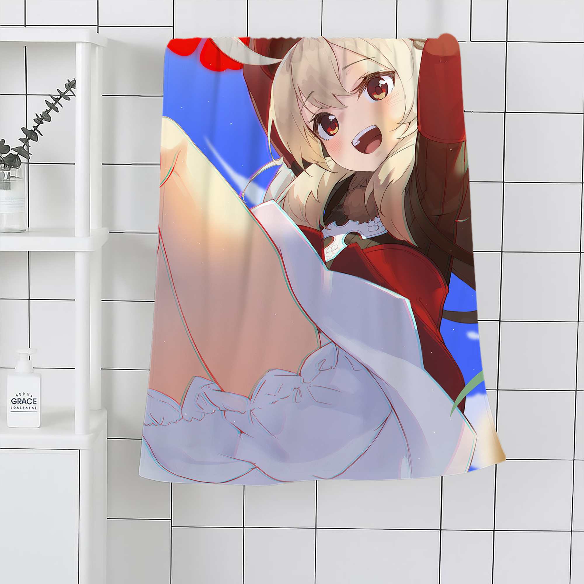 げんし神 genshin 大判バスタオル 70×140cm 吸水速乾 柔らかい肌触り