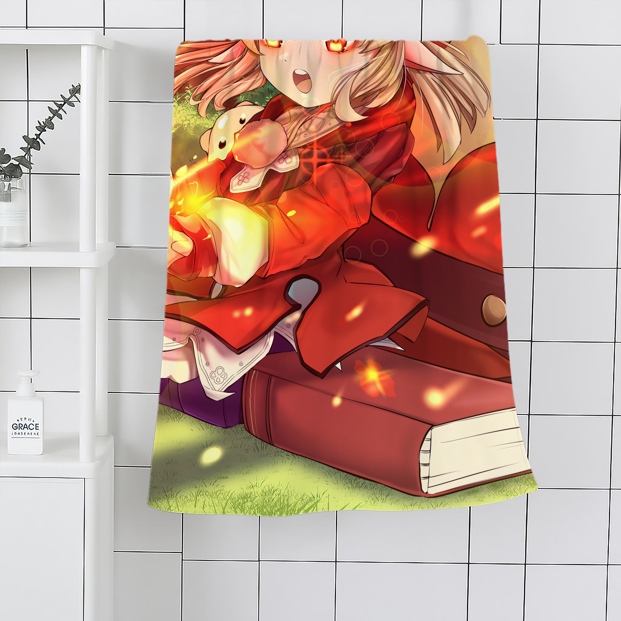 げんし神 genshin 大判バスタオル 70×140cm 吸水速乾 柔らかい肌触り