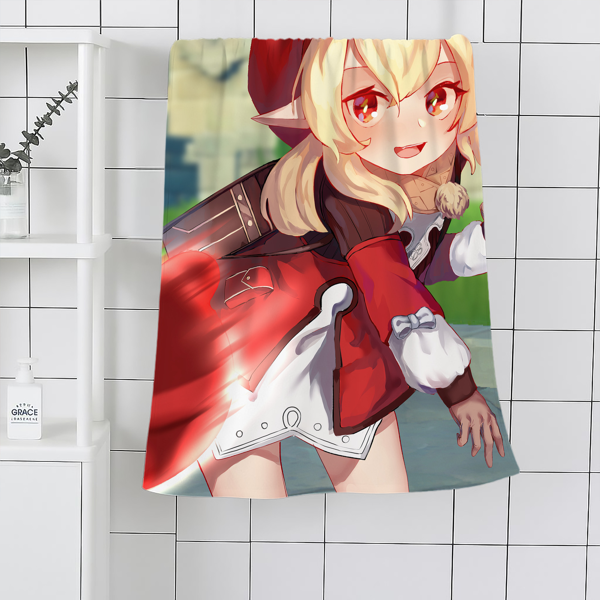 げんし神 genshin 大判バスタオル 70×140cm 吸水速乾 柔らかい肌触り