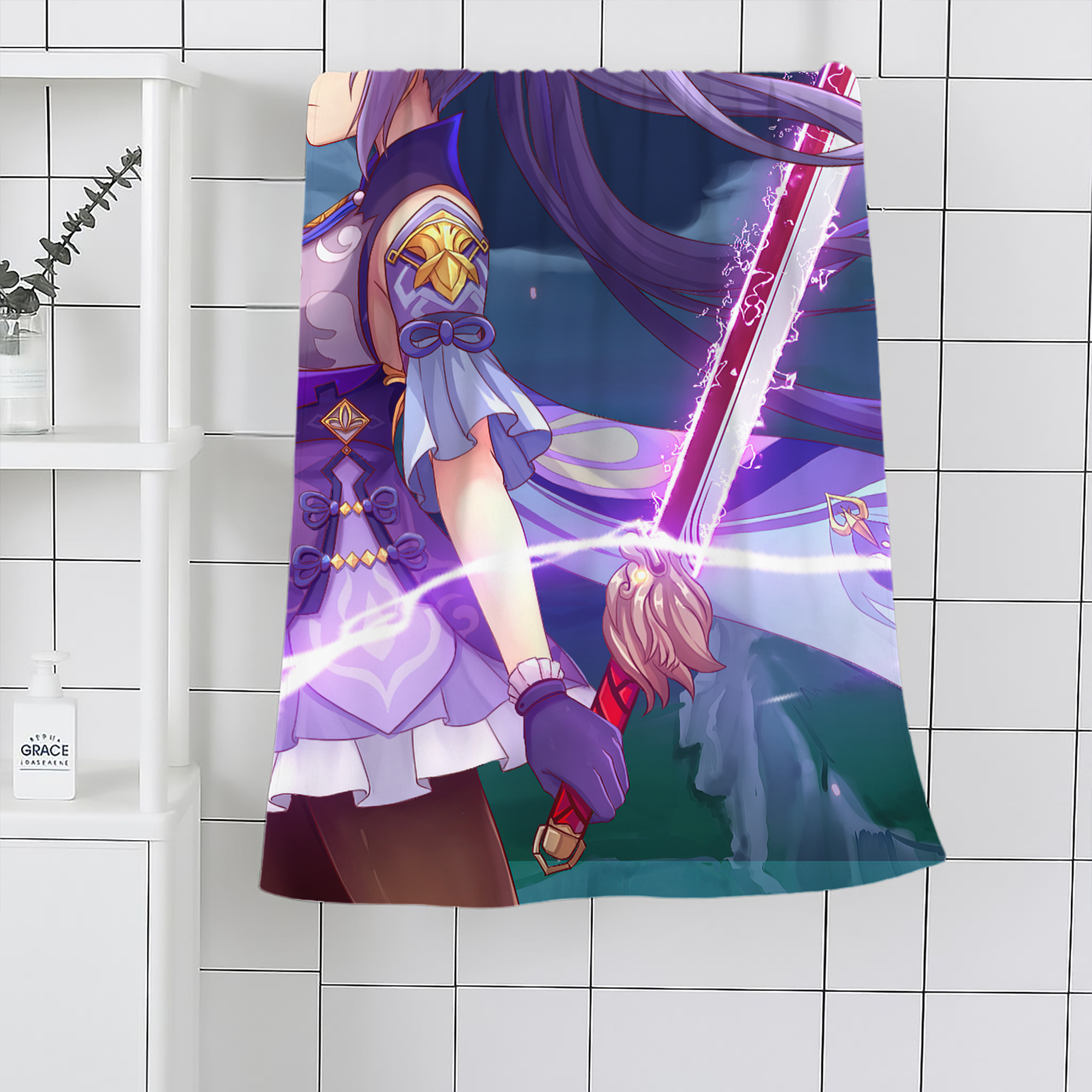 げんし神 genshin 大判バスタオル 70×140cm 吸水速乾 柔らかい肌触り