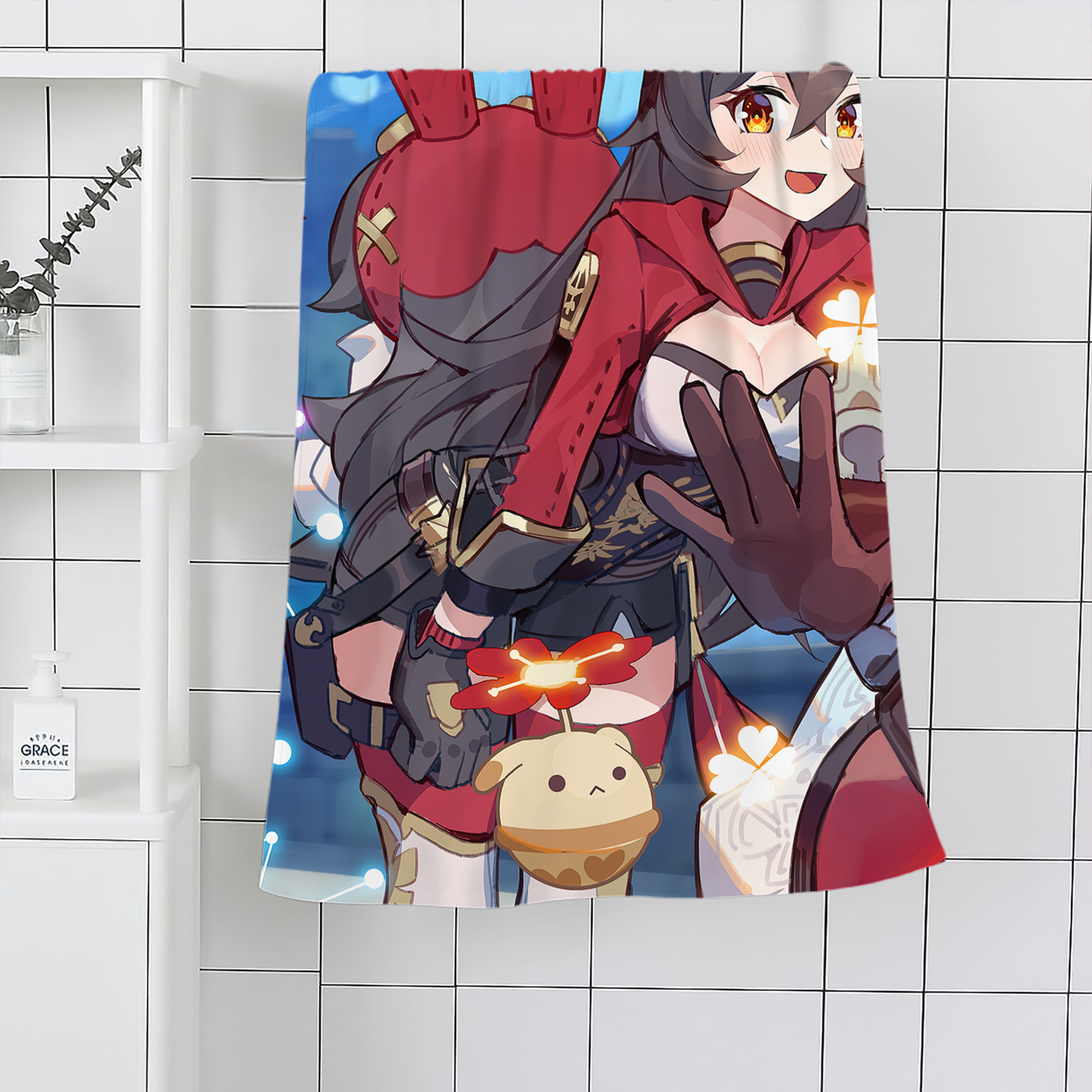 げんし神 genshin 大判バスタオル 70×140cm 吸水速乾 柔らかい肌触り