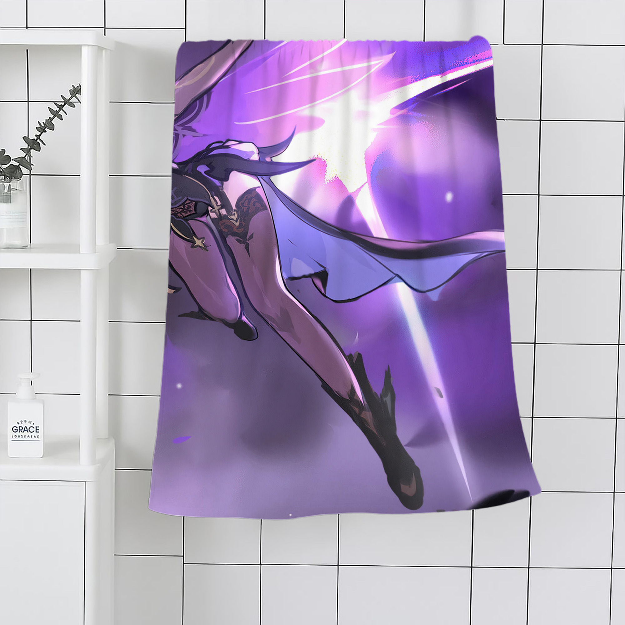 げんし神 genshin 大判バスタオル 70×140cm 吸水速乾 柔らかい肌触り